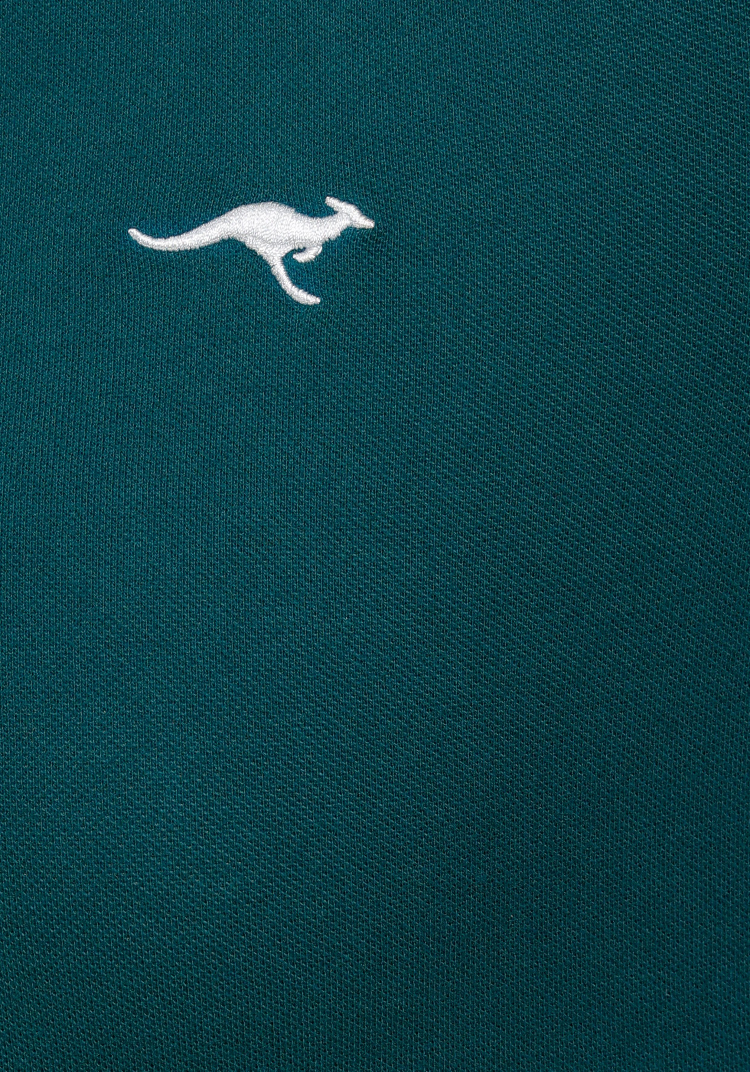 KangaROOS Poloshirt Korte mouwen, effen, polokraag, van katoen