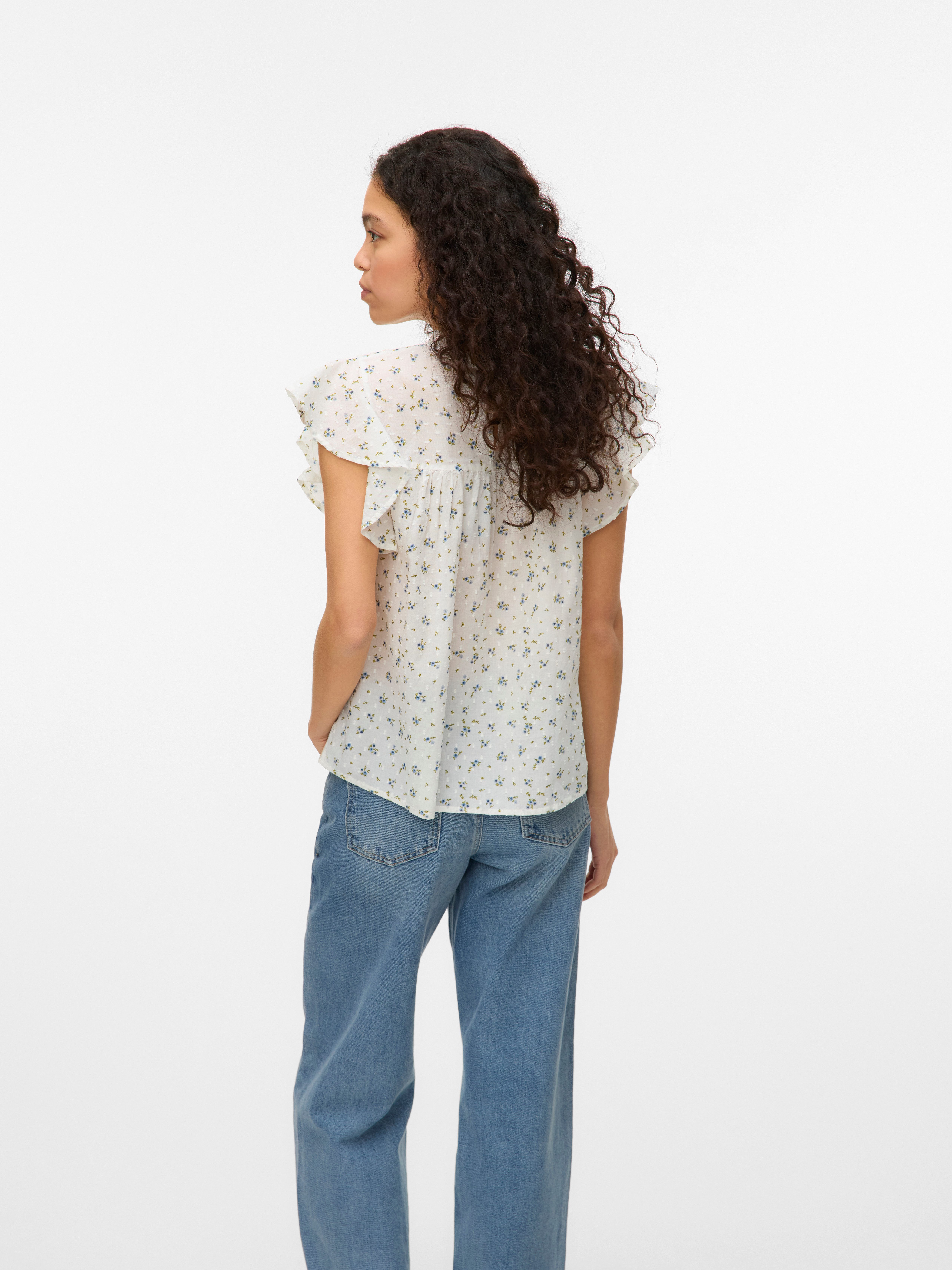 Vero Moda Shirt VMTRINE SL LACE TOP WVN NOOS