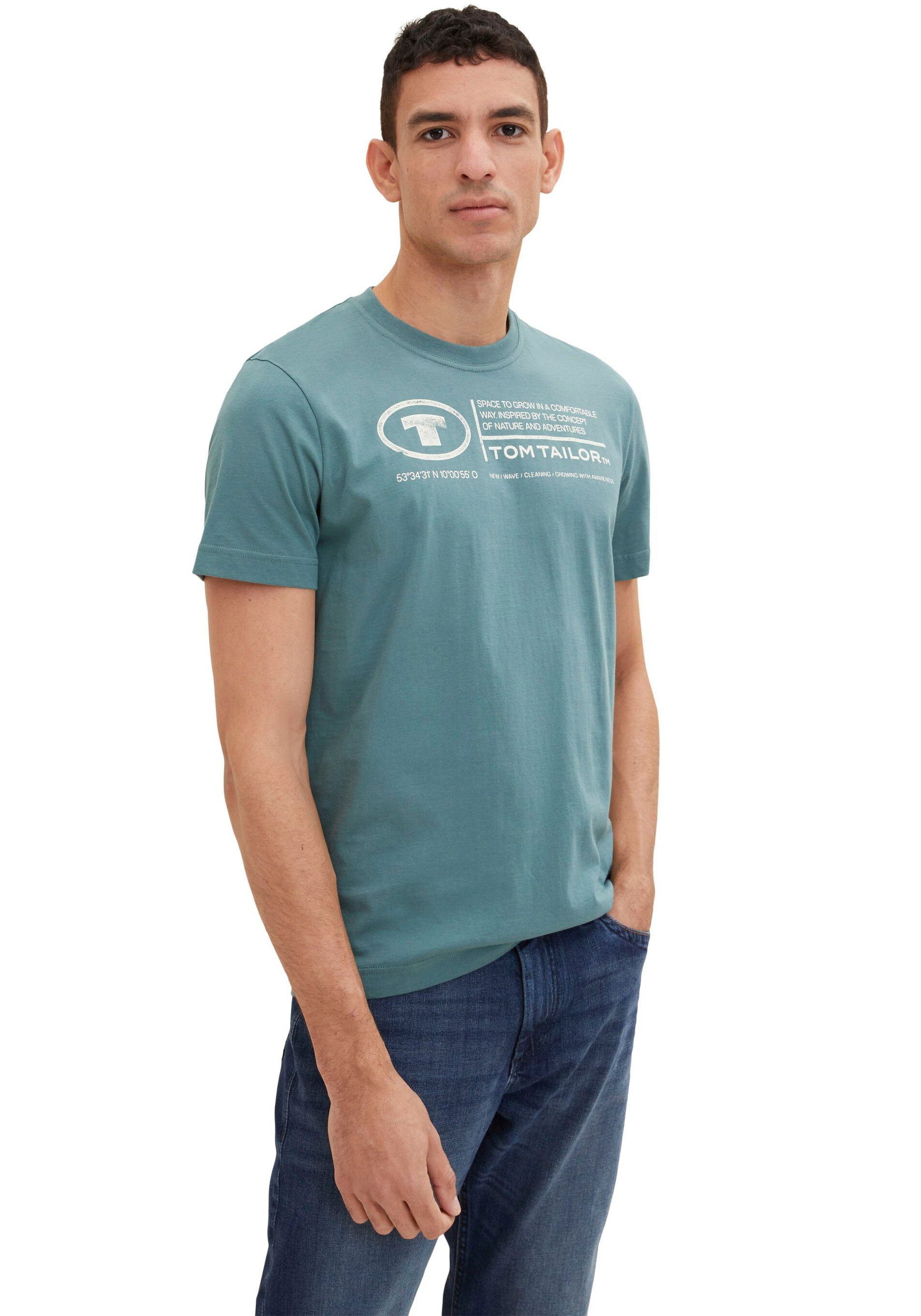 Tom Tailor Shirt met print Tom Tailor heren T-shirt, frontprint