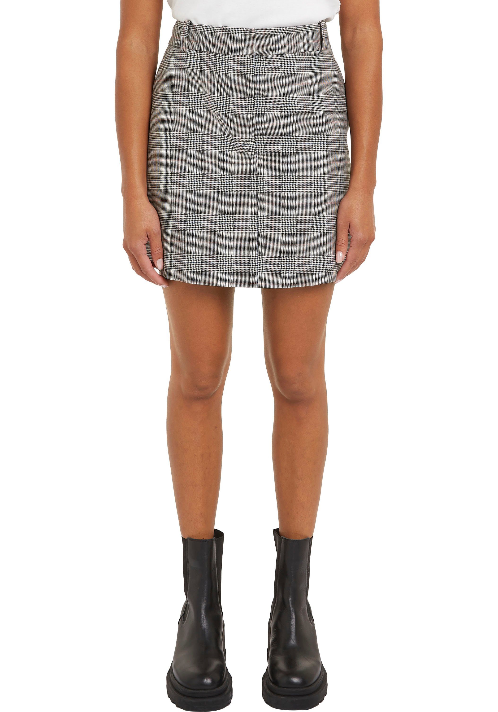 Tommy Hilfiger Kokerrok POW CHECK SHORT SKIRT (Global Serie TH VROUWEN)