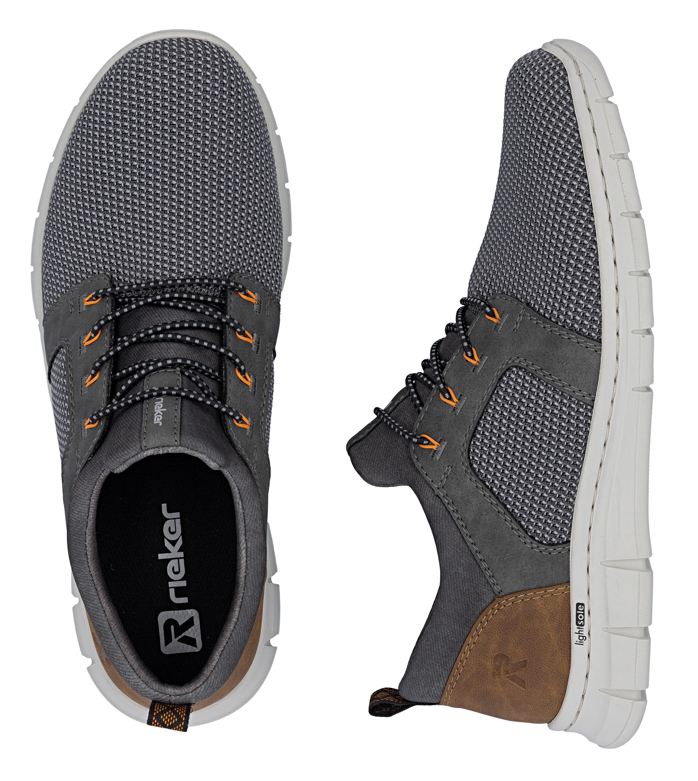 Rieker Slip-on sneakers Instapper, halfhoge schoen, vrijetijdsschoen met elastiek, om in te stappen