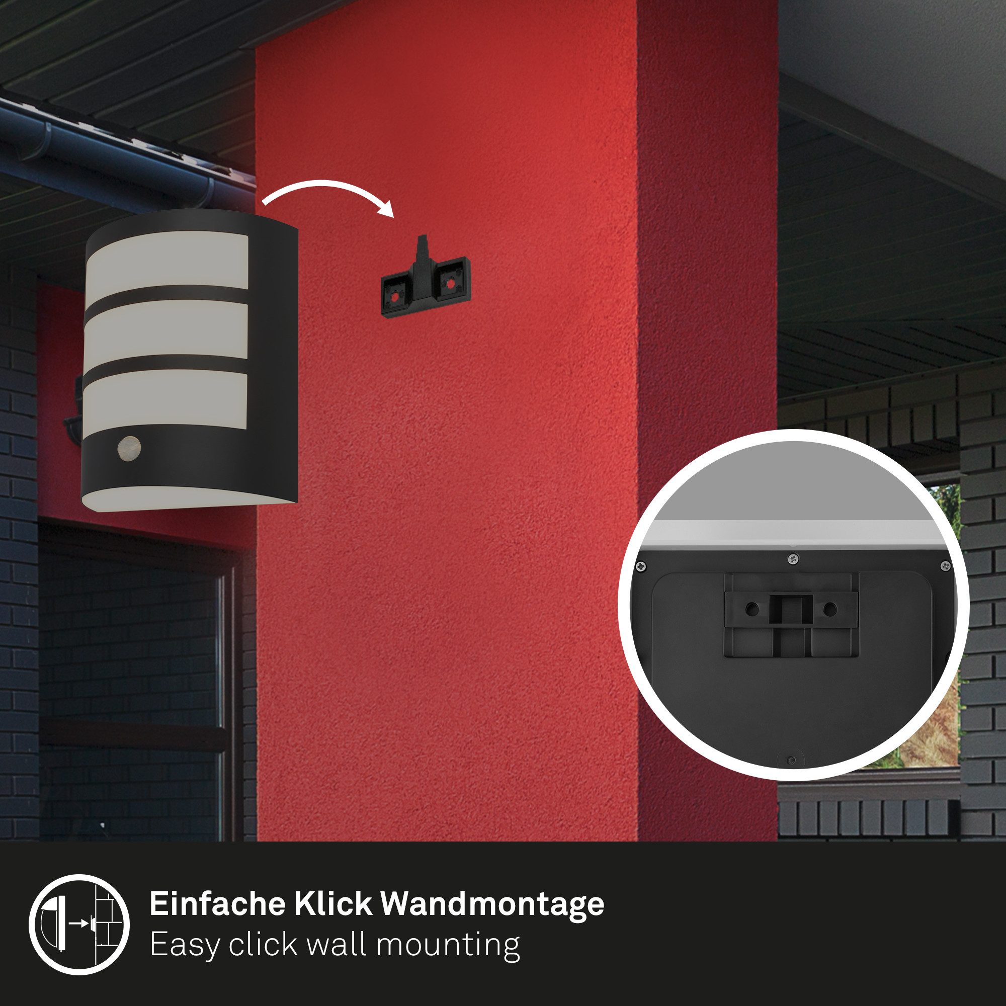 Briloner Leuchten Wandlamp voor buiten FORA Buitenlamp