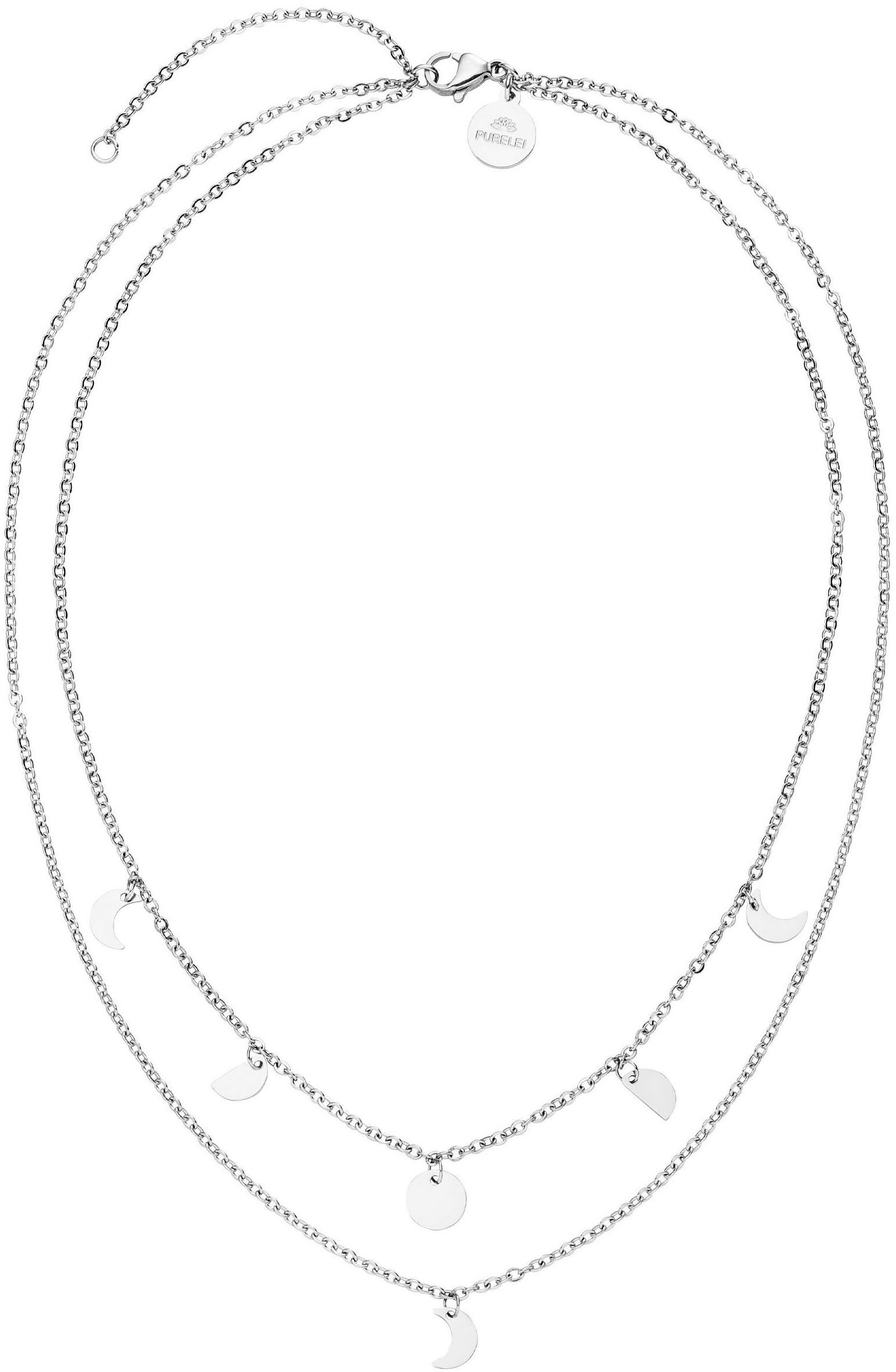 Purelei Ketting met hanger Sieraad cadeau Luna hanger Halve maan Layering