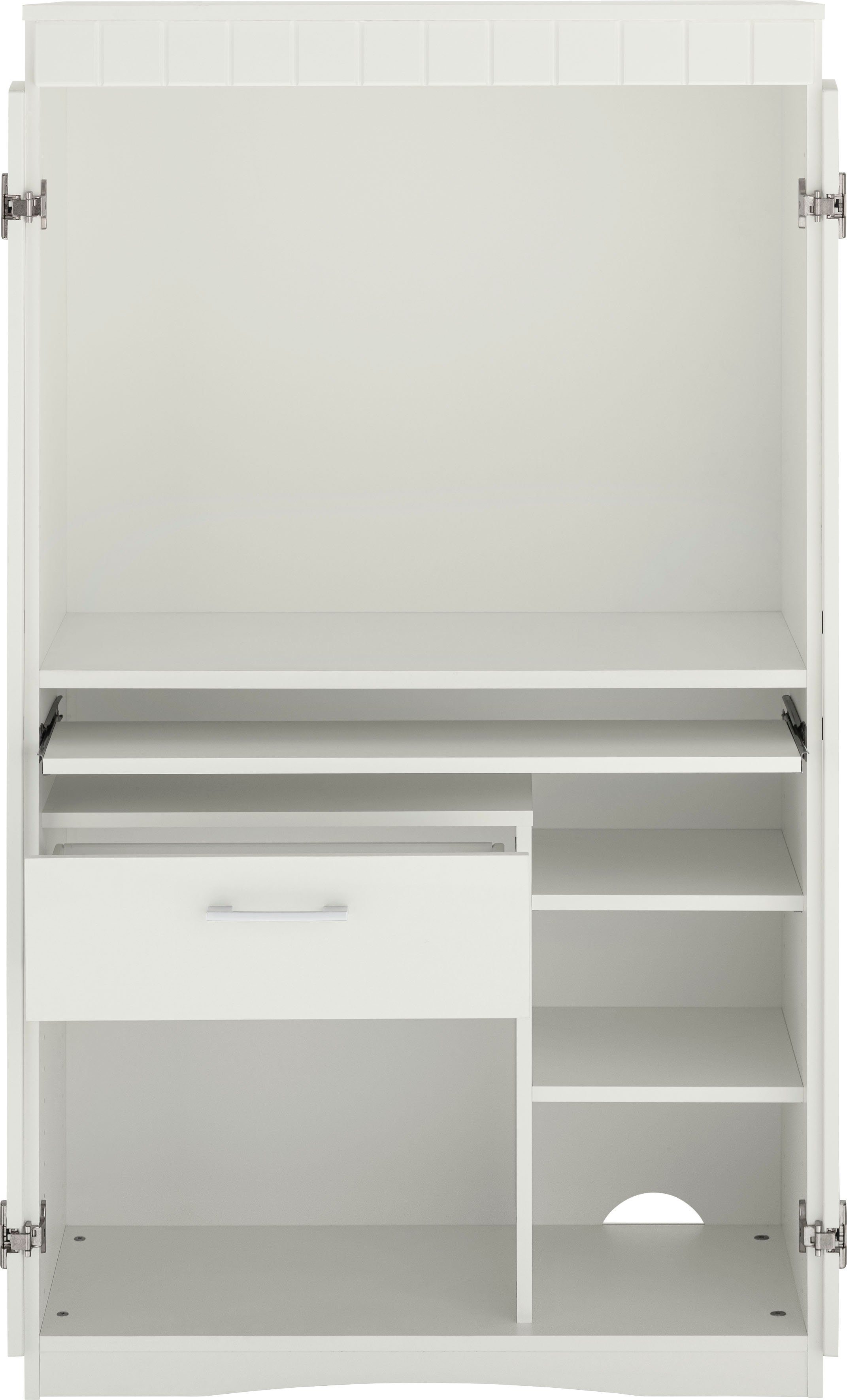 VOGL Möbelfabrik Secretaire Niklas PC-kast, thuiskantoor, afmetingen 80 x 50 x 138 cm, Made in Germany