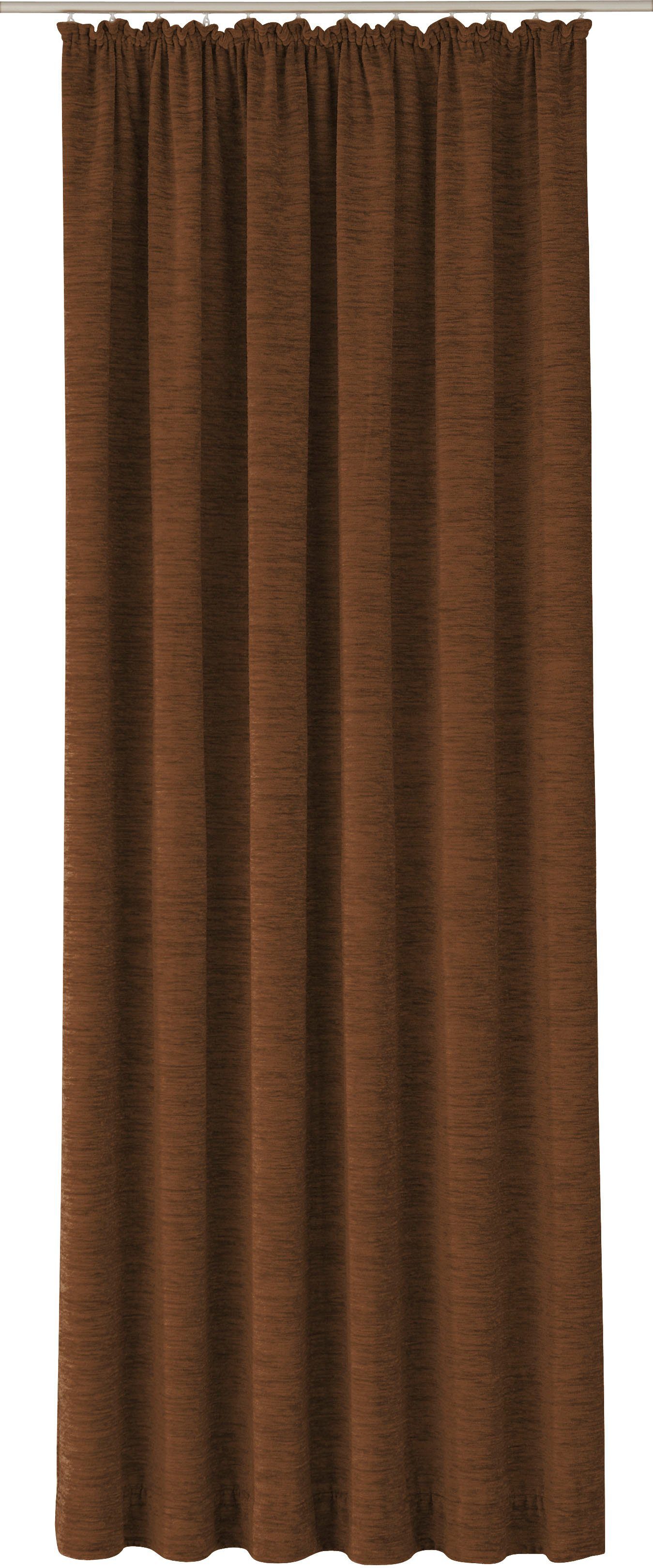 Wirth Gordijn Trondheim B (1 stuk) kant & klaar gordijnen maat 132 cm x 325 cm bruin