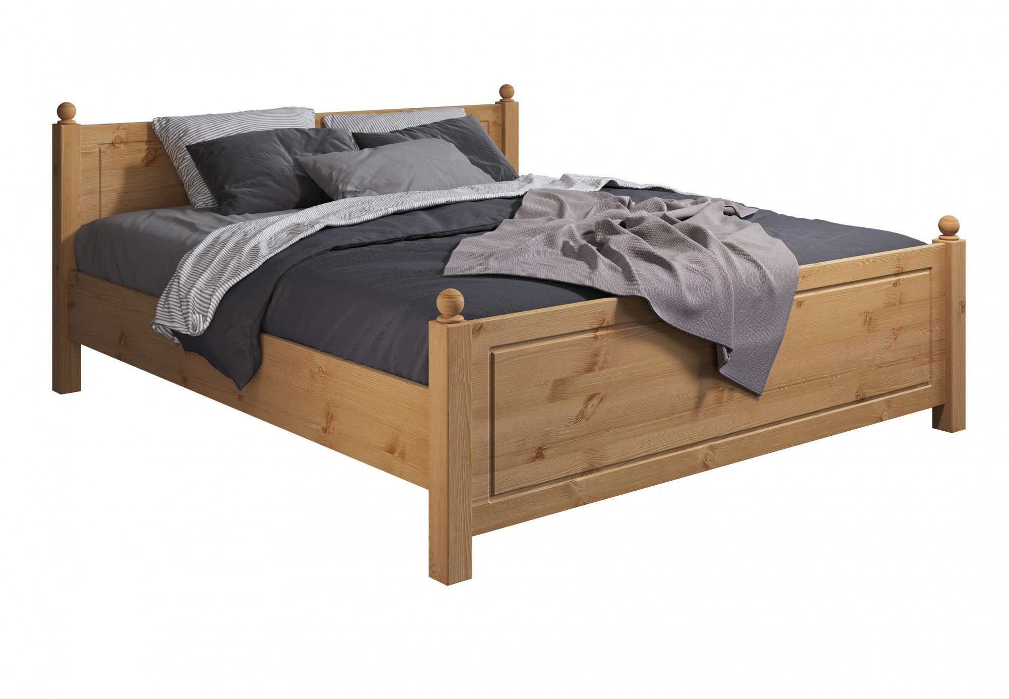 Home affaire Bed Mila van massieve dennen inclusief lattenbodem breedte 180 cm