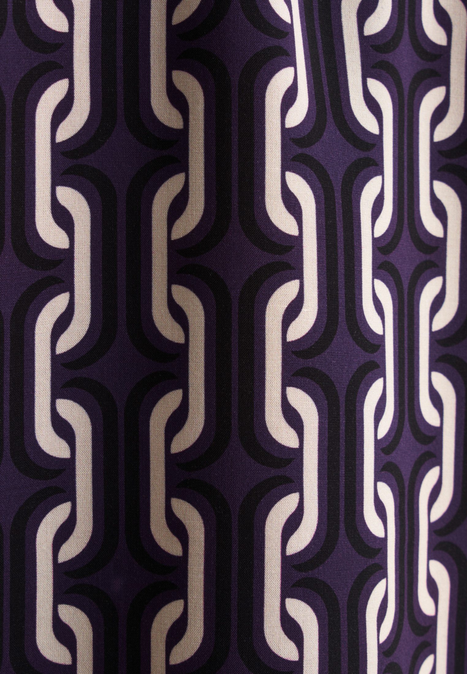 seidensticker Overhemdblouse Zwarte roos Lange mouwen kraag print