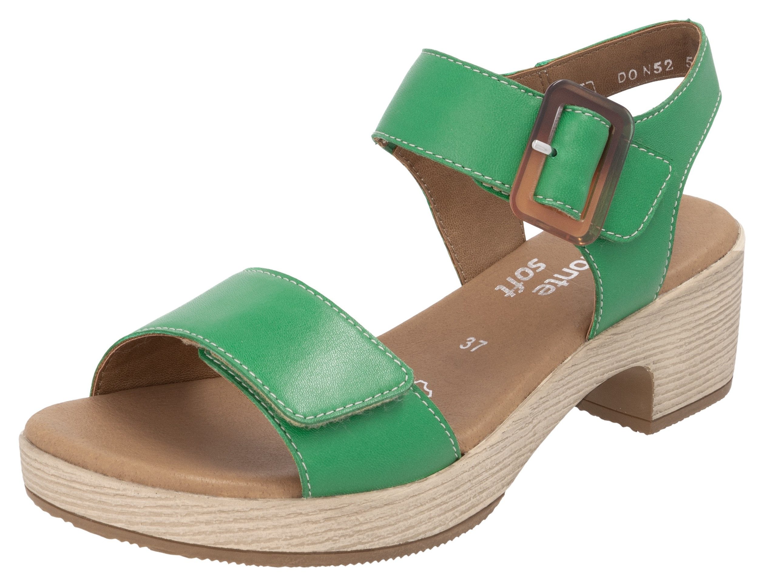 Remonte Sandaaltjes ELLE-Collection , blokhak, zomerschoen, sandaal met klittenbandsluitingen
