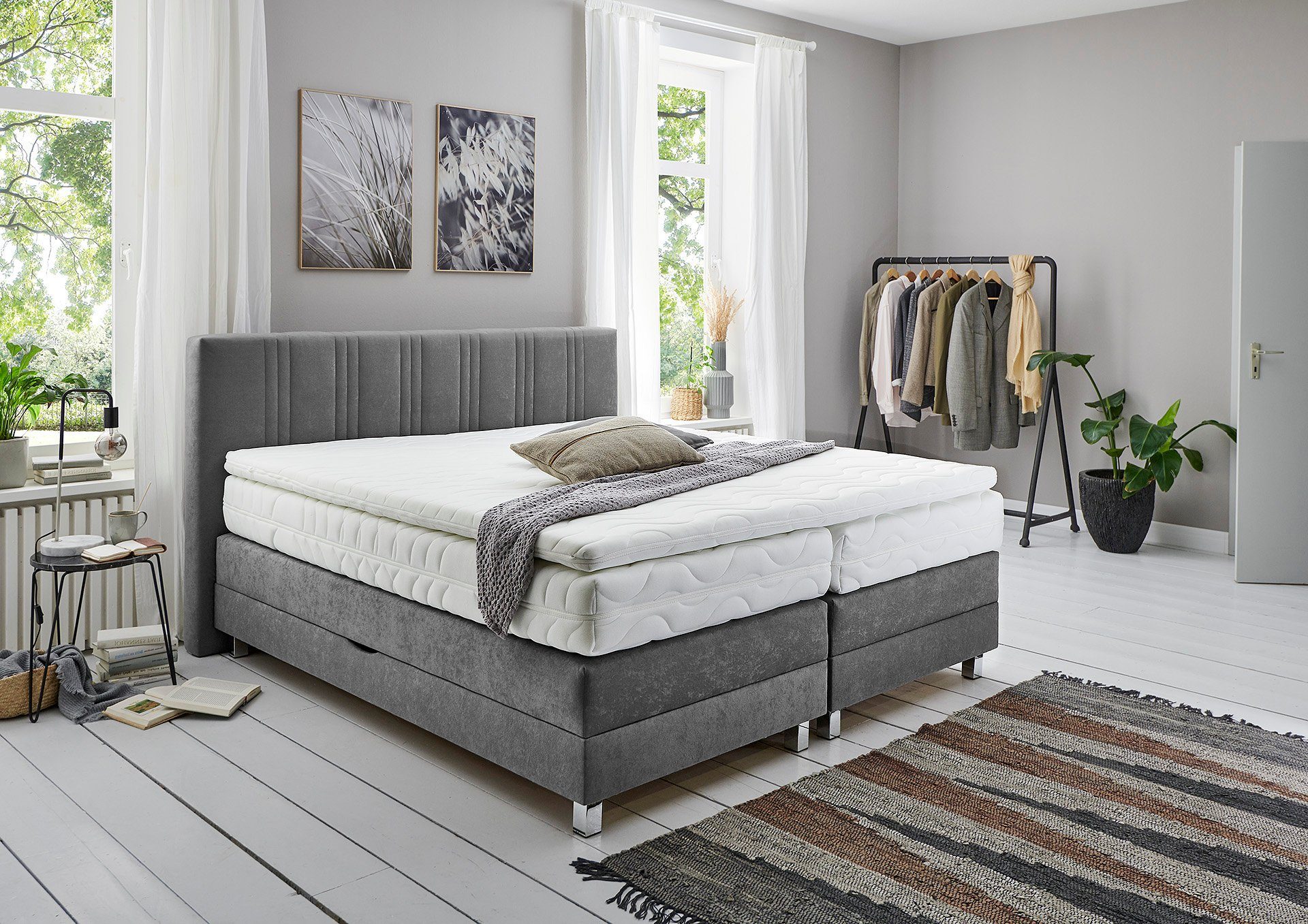 Westfalia Polsterbetten Boxspring naar keuze met bedkist en topmatras