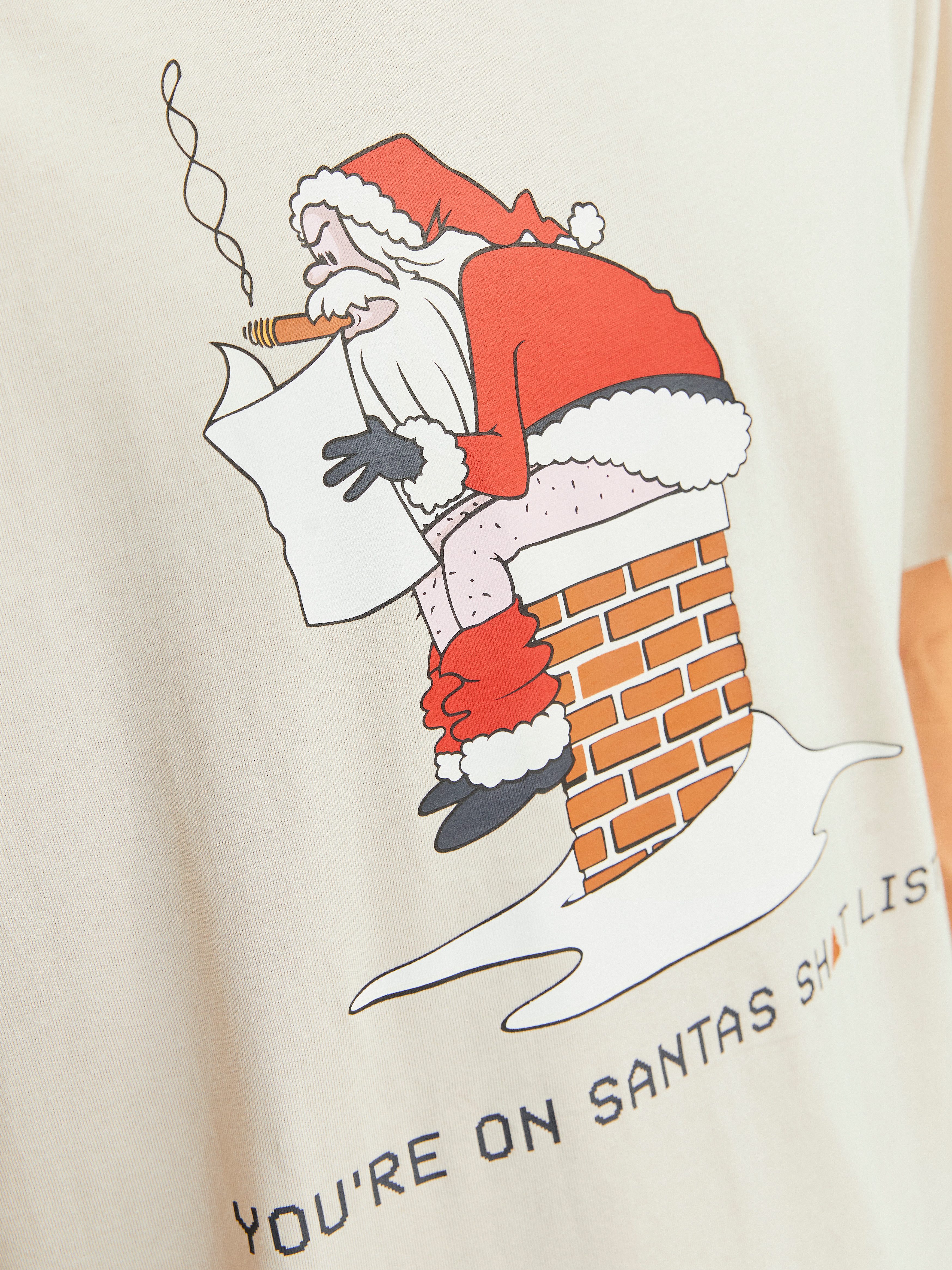 Jack & Jones Shirt met ronde hals JJXMAS FUNNY TEE SS CREW NECK