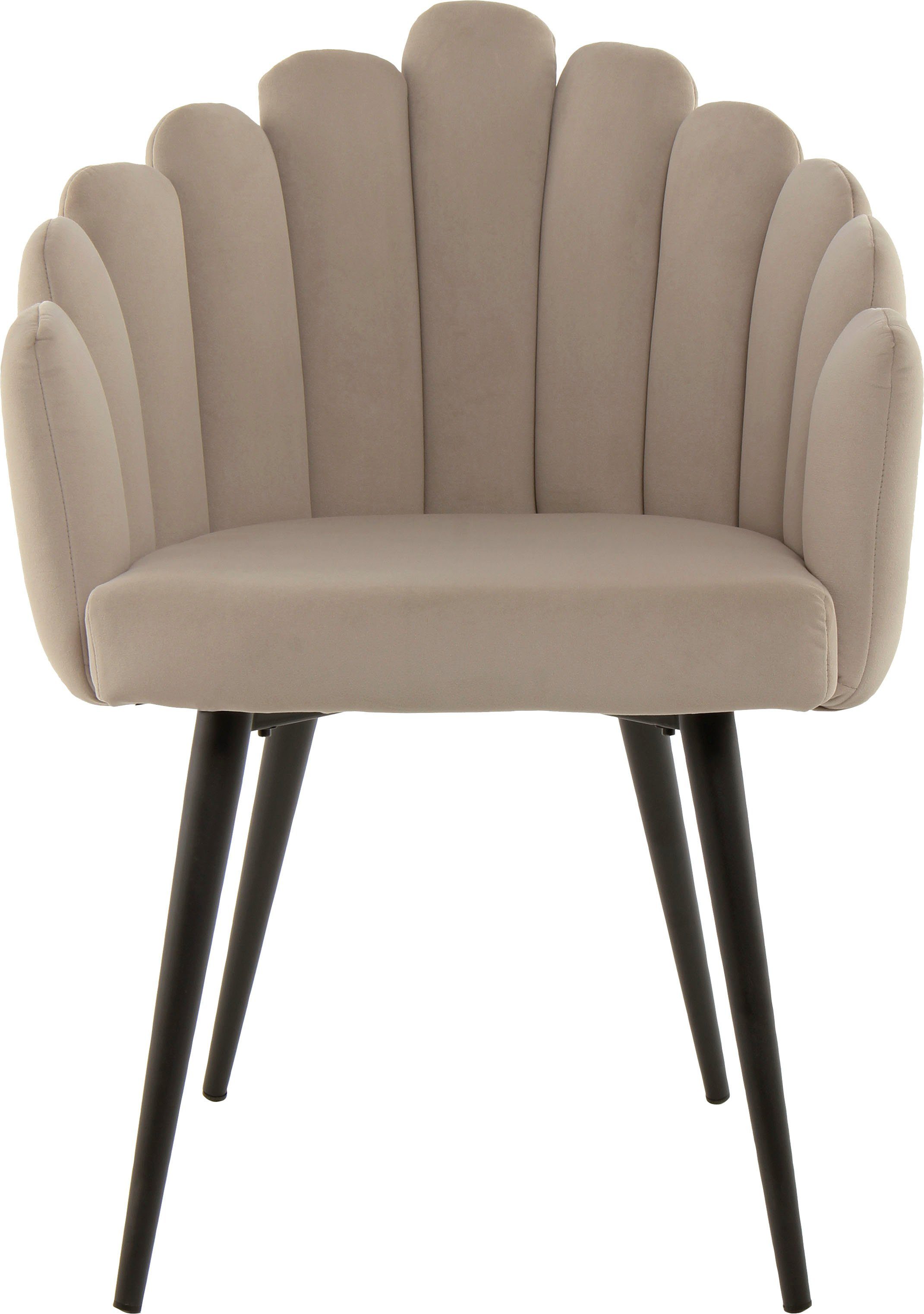 Kayoom Stoel Jeane 625, met fluweelzachte bekleding, comfortabel en gezellig fluweelzachte bekleding, modern, comfortabel en gezellig, met fluweelzachte bekleding (1 stuk)