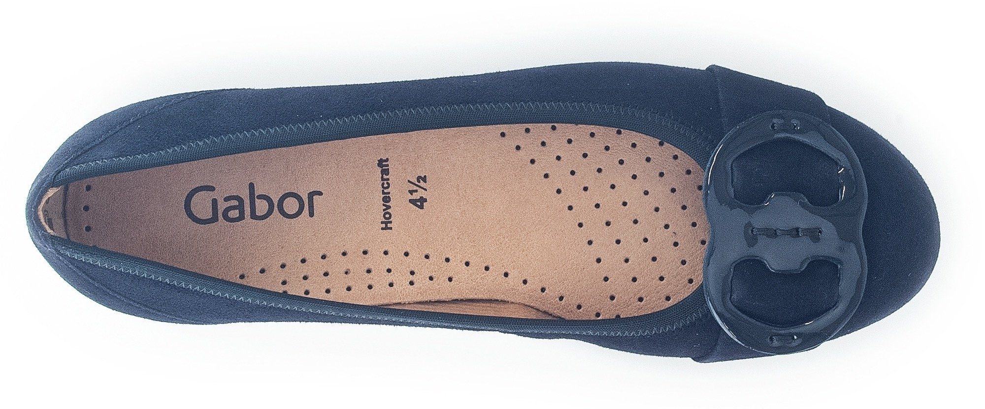 Gabor Ballerina's platte schoenen, instappers met hovercraft luchtkamer-zool