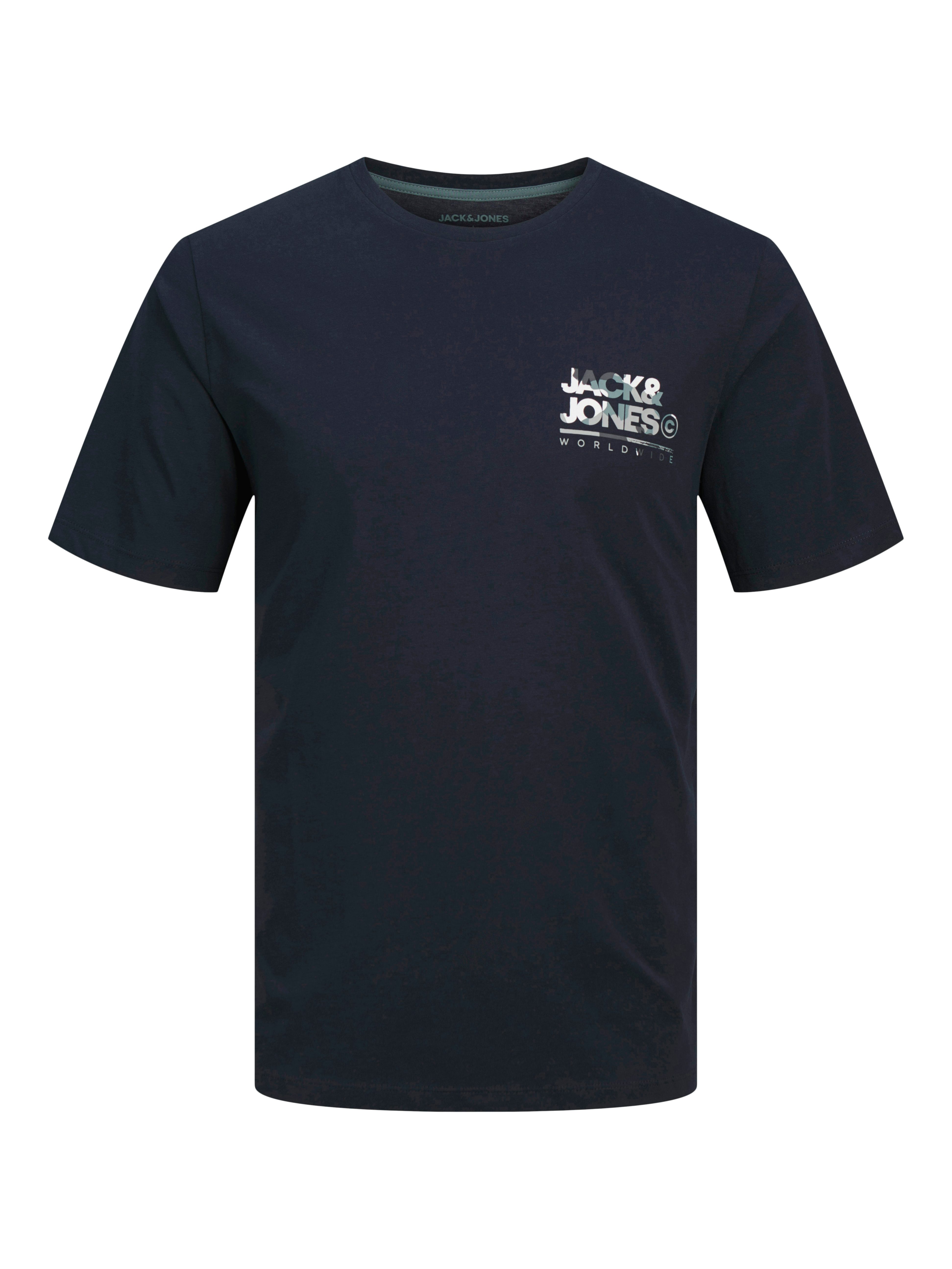 Jack & Jones Shirt met korte mouwen JJLUKE TEE SS CREW NECK 5PK MP (set, 5-delig)