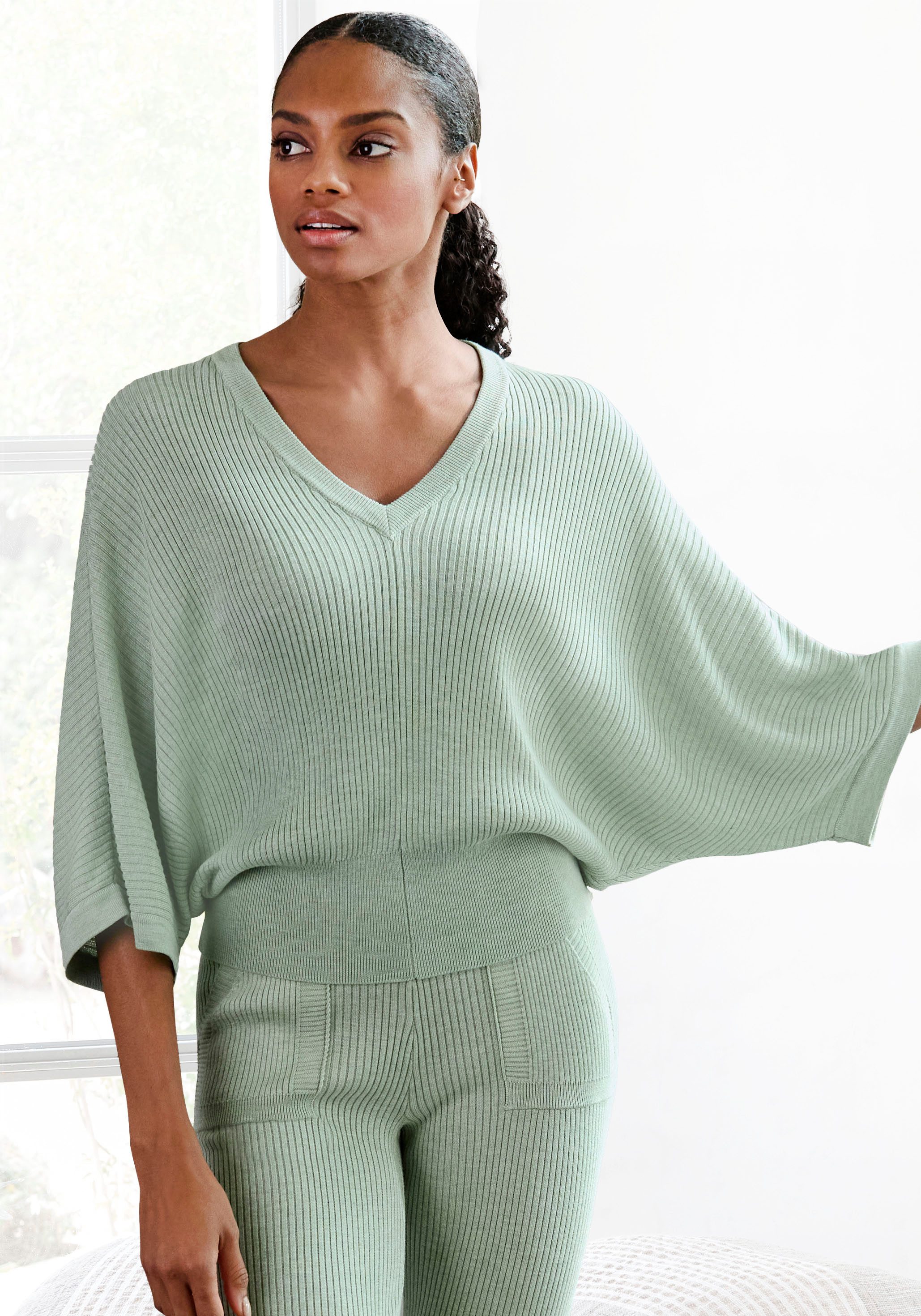 French Connection T-shirt Loungeshirt met wijde mouwen, loungewear