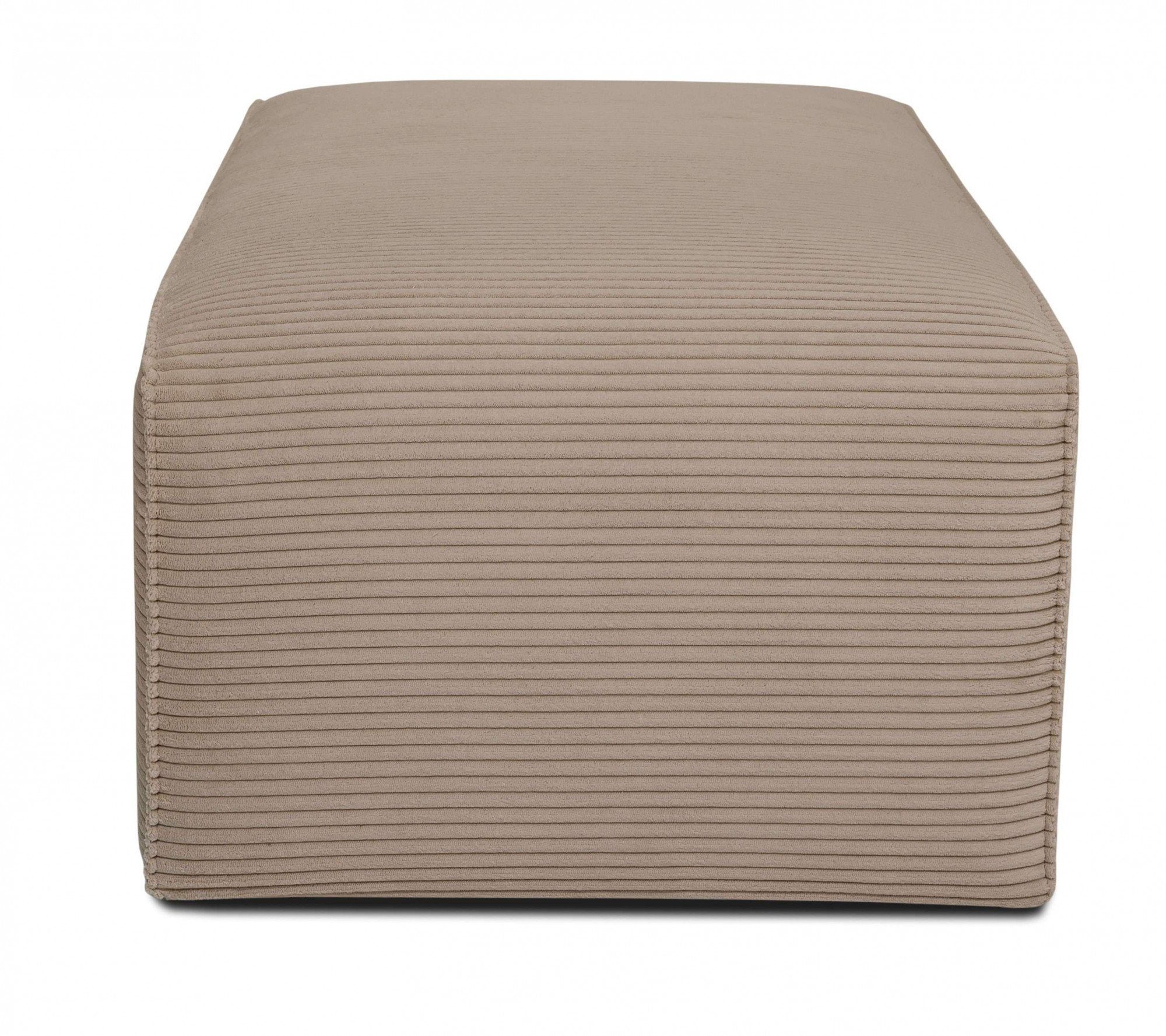 INOSIGN Hocker Clayton met een trendy ribfluwelen bekleding