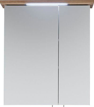Saphir Spiegelkast Quickset 923 Badkamermeubel, 2 spiegeldeuren, 2 planken, 60 cm breed