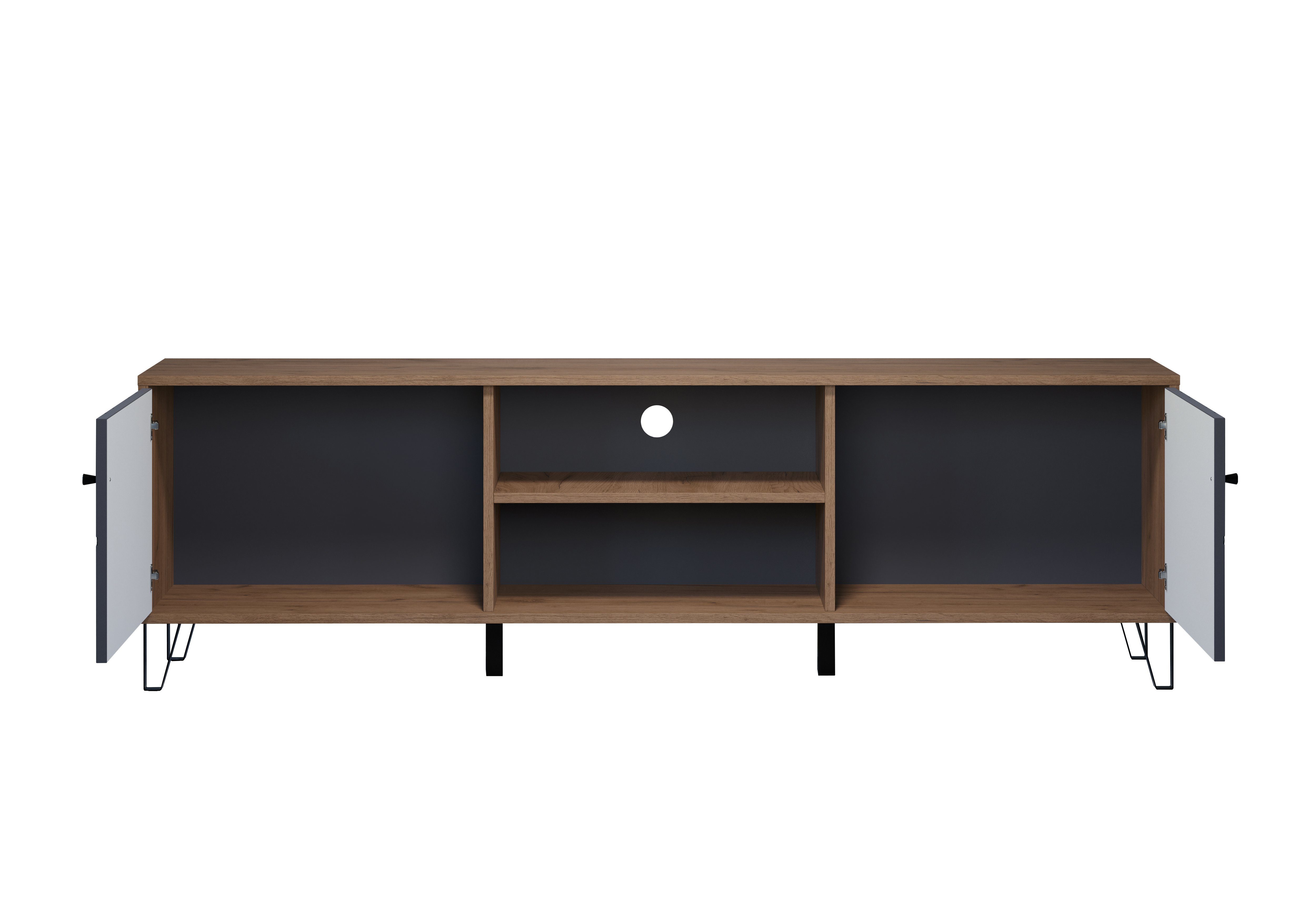 Places of Style Tv-meubel MOLVENO Commode, met gestructureerde fronten, Soft-Close, B 183 cm (1 stuk)
