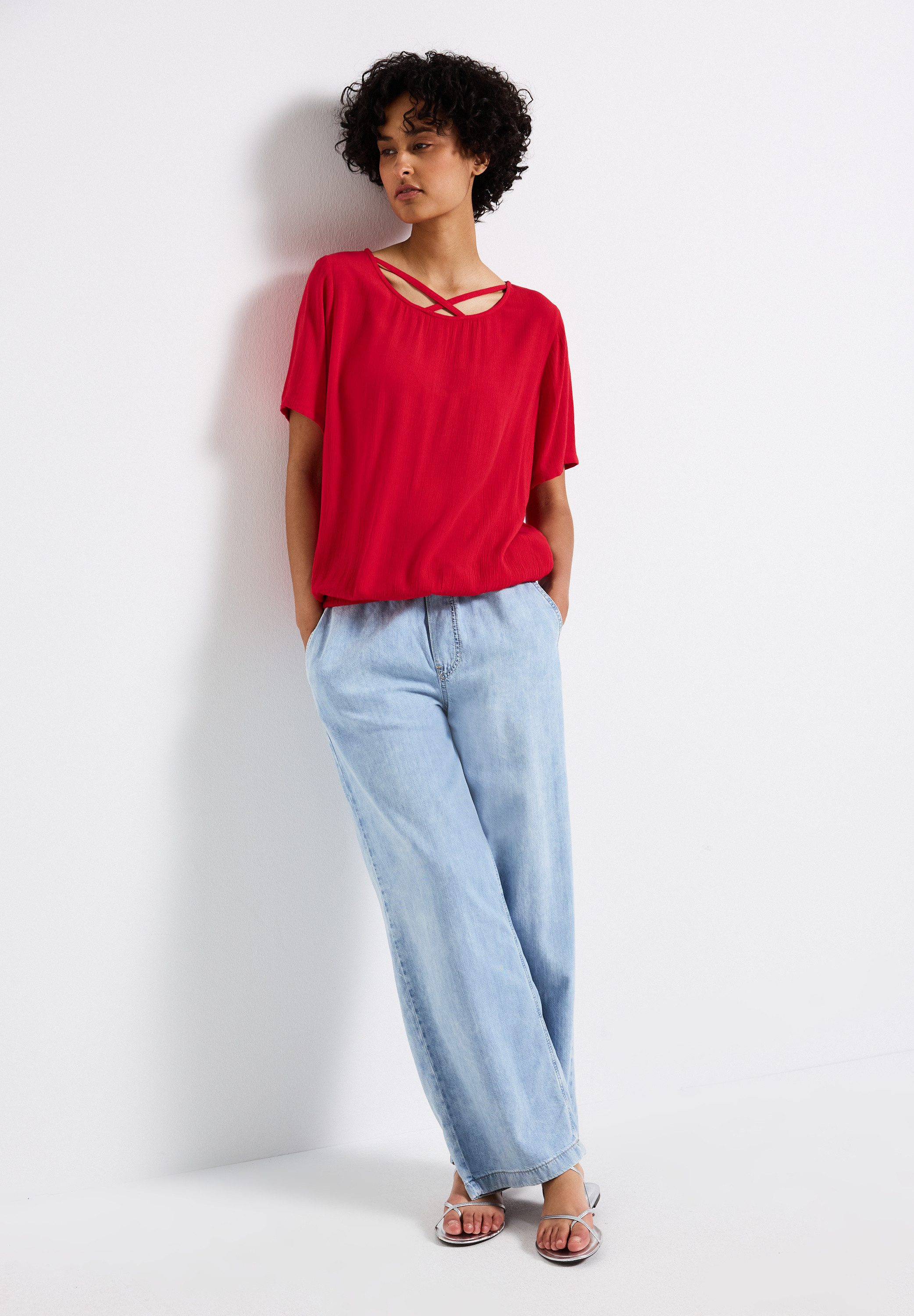 STREET ONE Shirtblouse met bandjesdetail