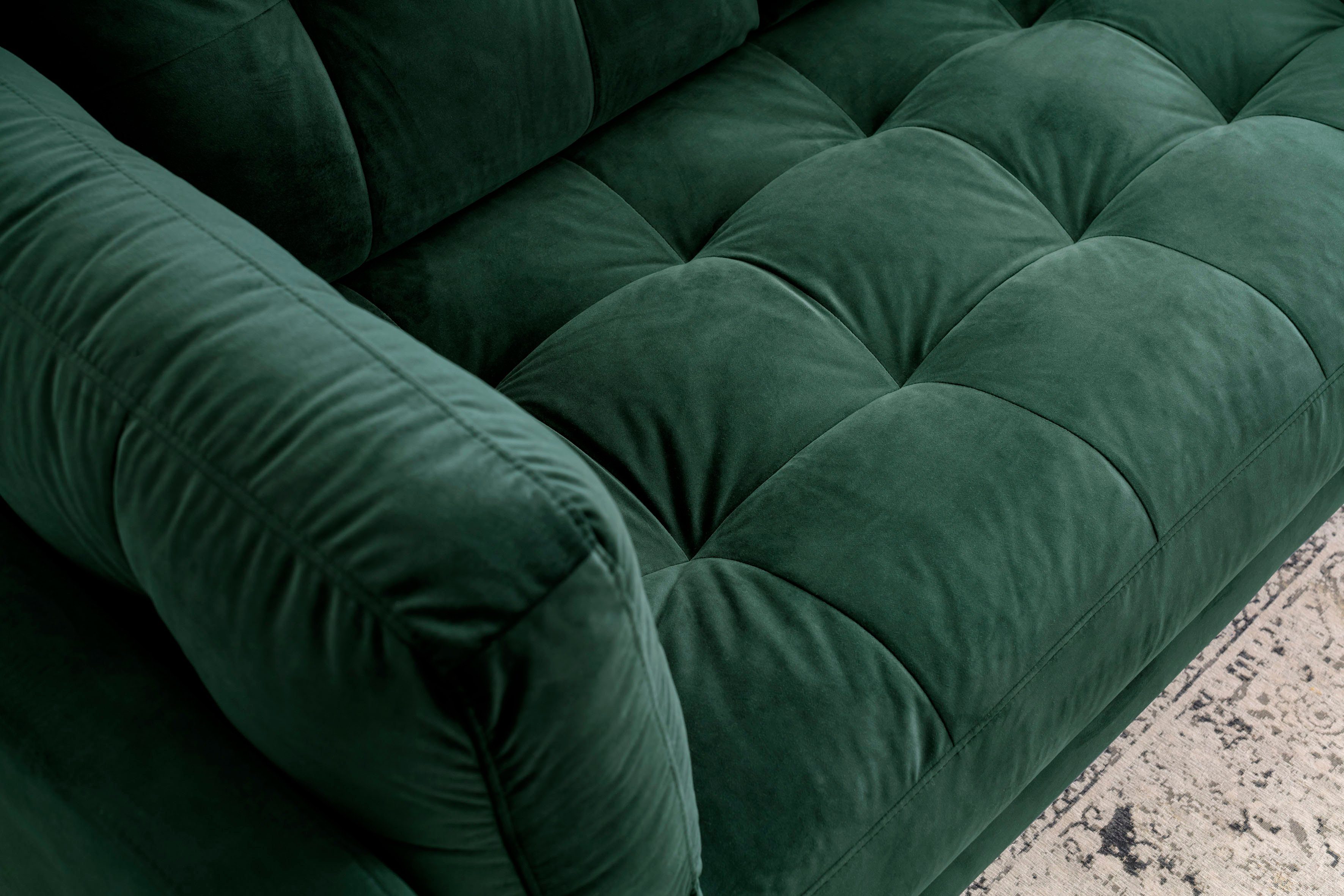 Trends by HG 2-zitsbank Landau in cordstof met metalen voet