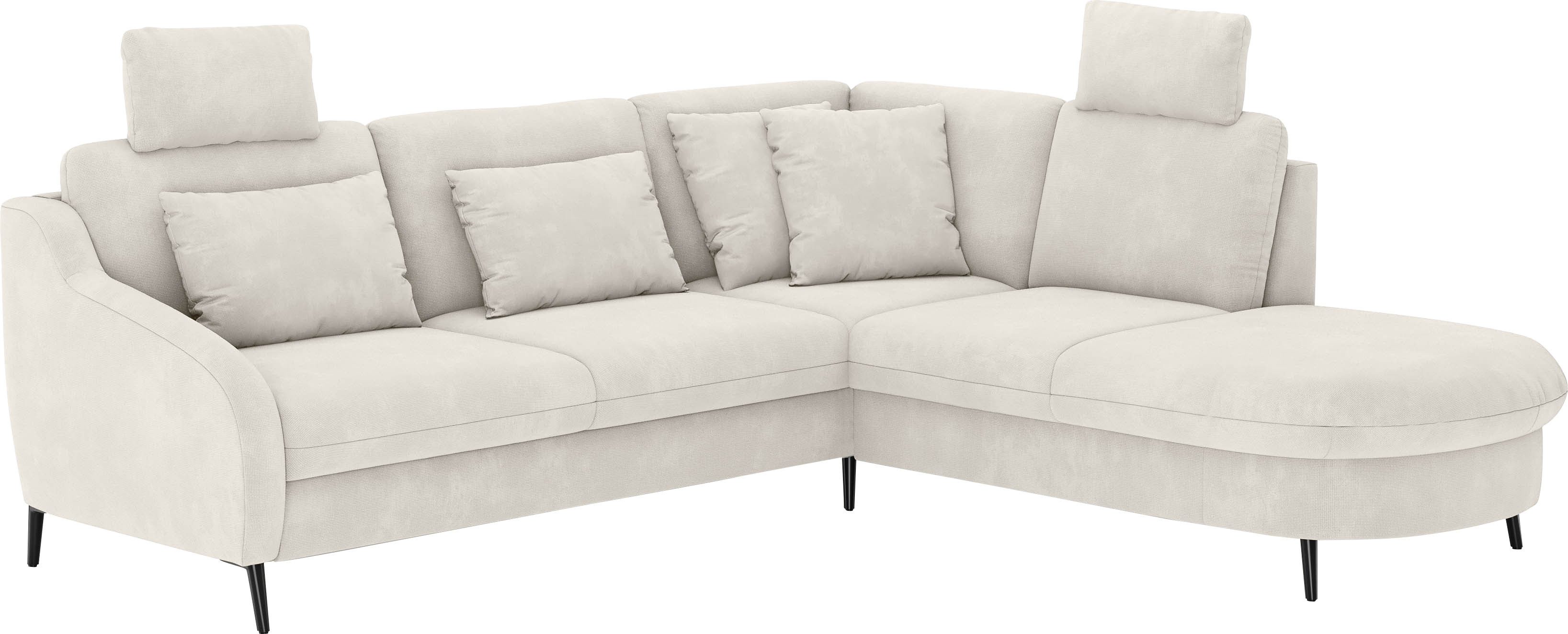 sit&more Hoekbank Soul L-vorm optioneel met bedfunctie en bedlade of lade