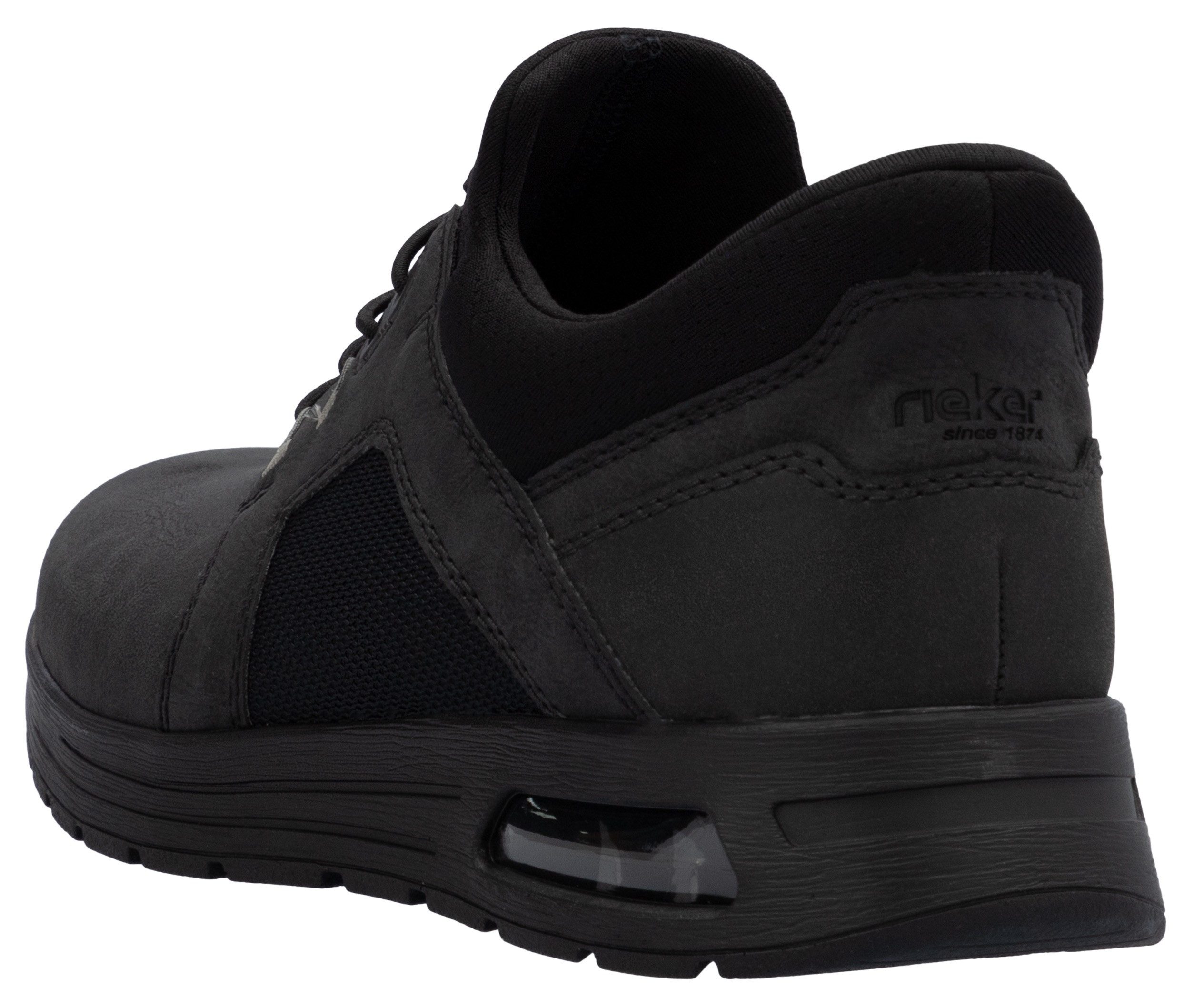Rieker Slip-on sneakers , vrijetijdsschoen, lage schoen, instapschoen met gewatteerde schacht