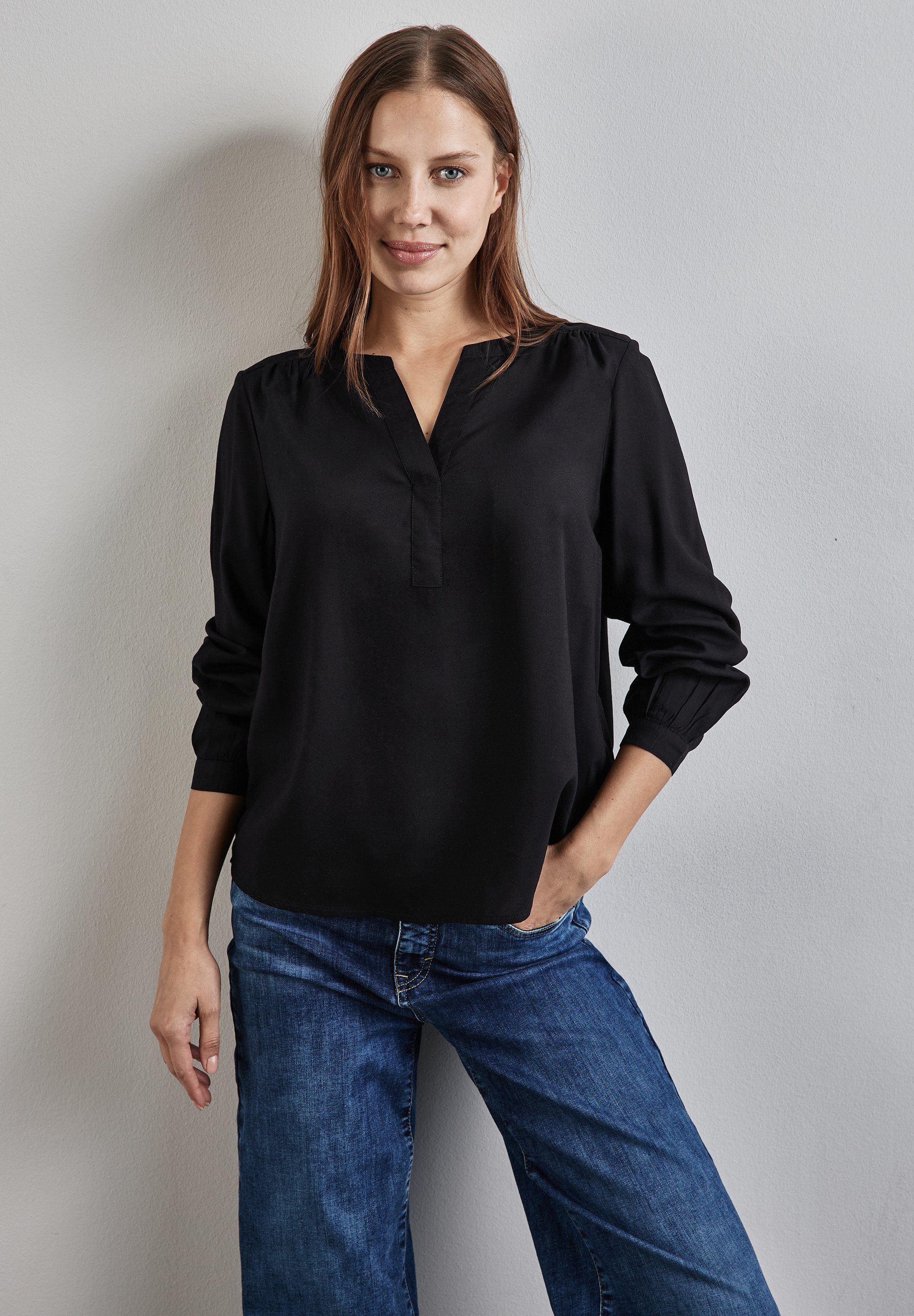 STREET ONE Blouse met lange mouwen in tuniekstijl