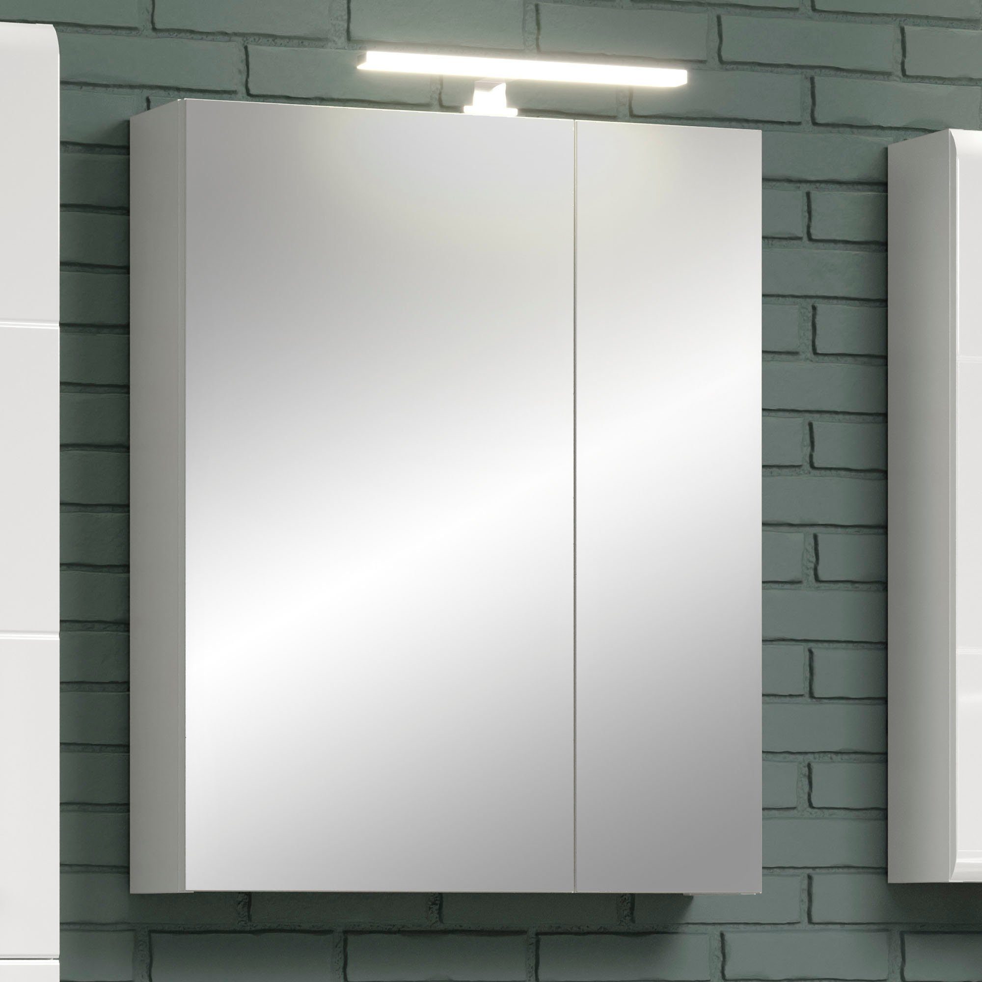 trendteam Led-spiegellamp Lengte 30 cm - LED badkamer opbouwlamp met koud licht - Met multibox