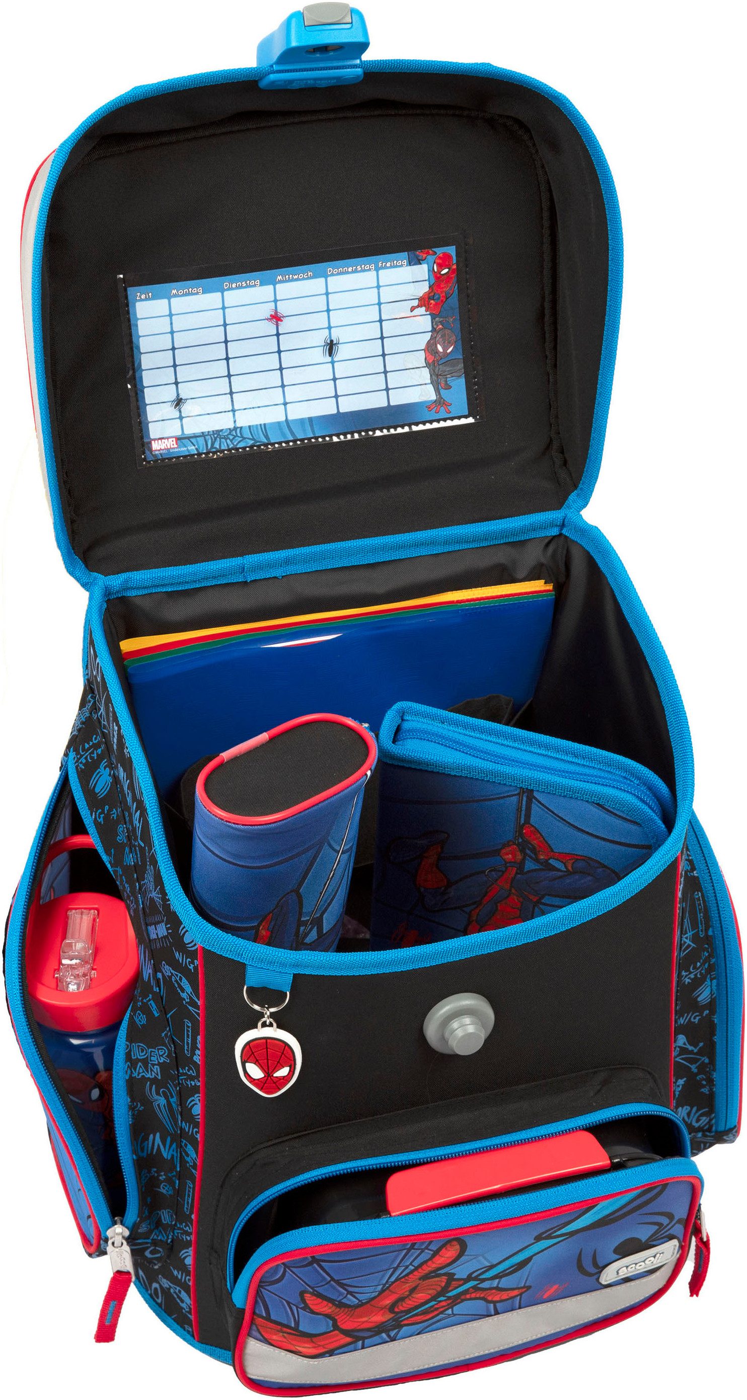 Scooli Schooltas EasyFit, Spider-Man (set, 5-delig)