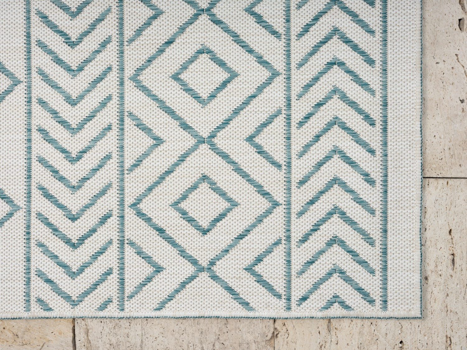 Myflair Möbel & Accessoires Vloerkleed Liva voorraadopruiming Omkeerbaar tapijt, ruitenmotief, geschikt voor buiten, balkon, terras