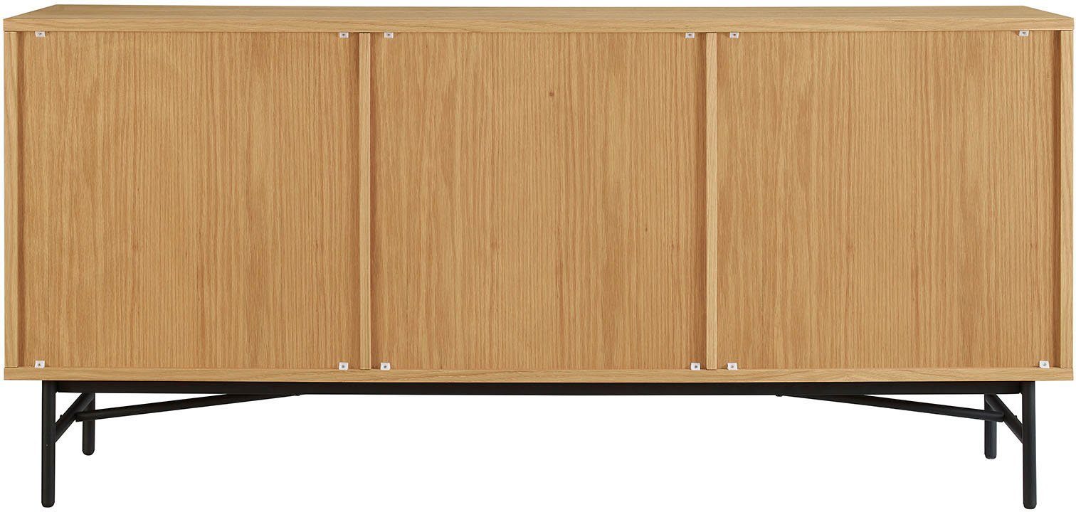 SalesFever Dressoir Commode, eikenhoutfineer, breedte 160 cm