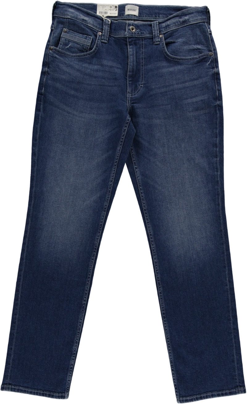 MUSTANG Straight jeans STYLE WASHINGTON STRAIGHT heren straight jeans maat 34 blauw