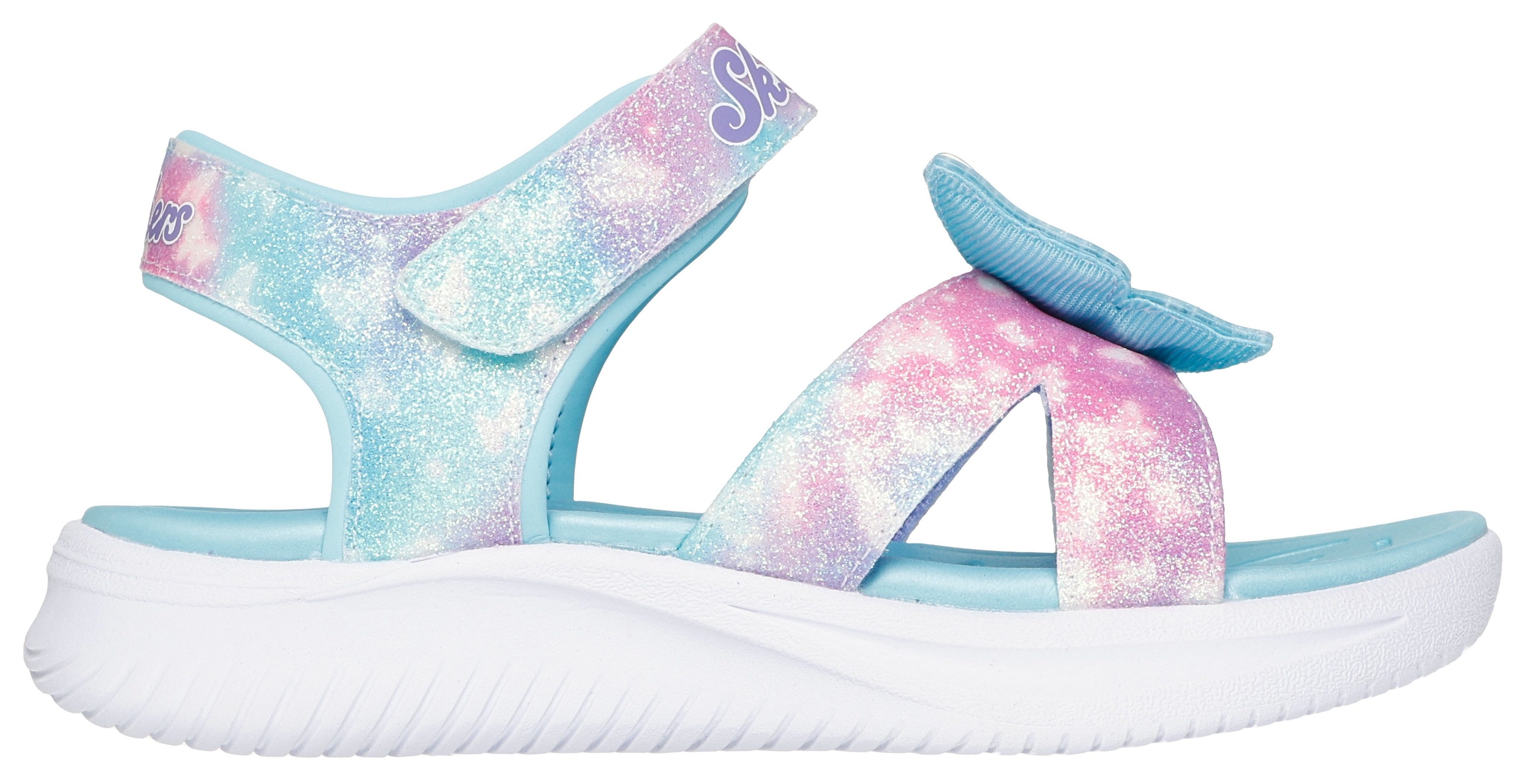 Skechers Sandalen JUMPSTERS SANDAL-BUTTERFLY BRITES , blink,-klittenbandschoen, vlinderontwerp, maat sjabloon om te downloaden