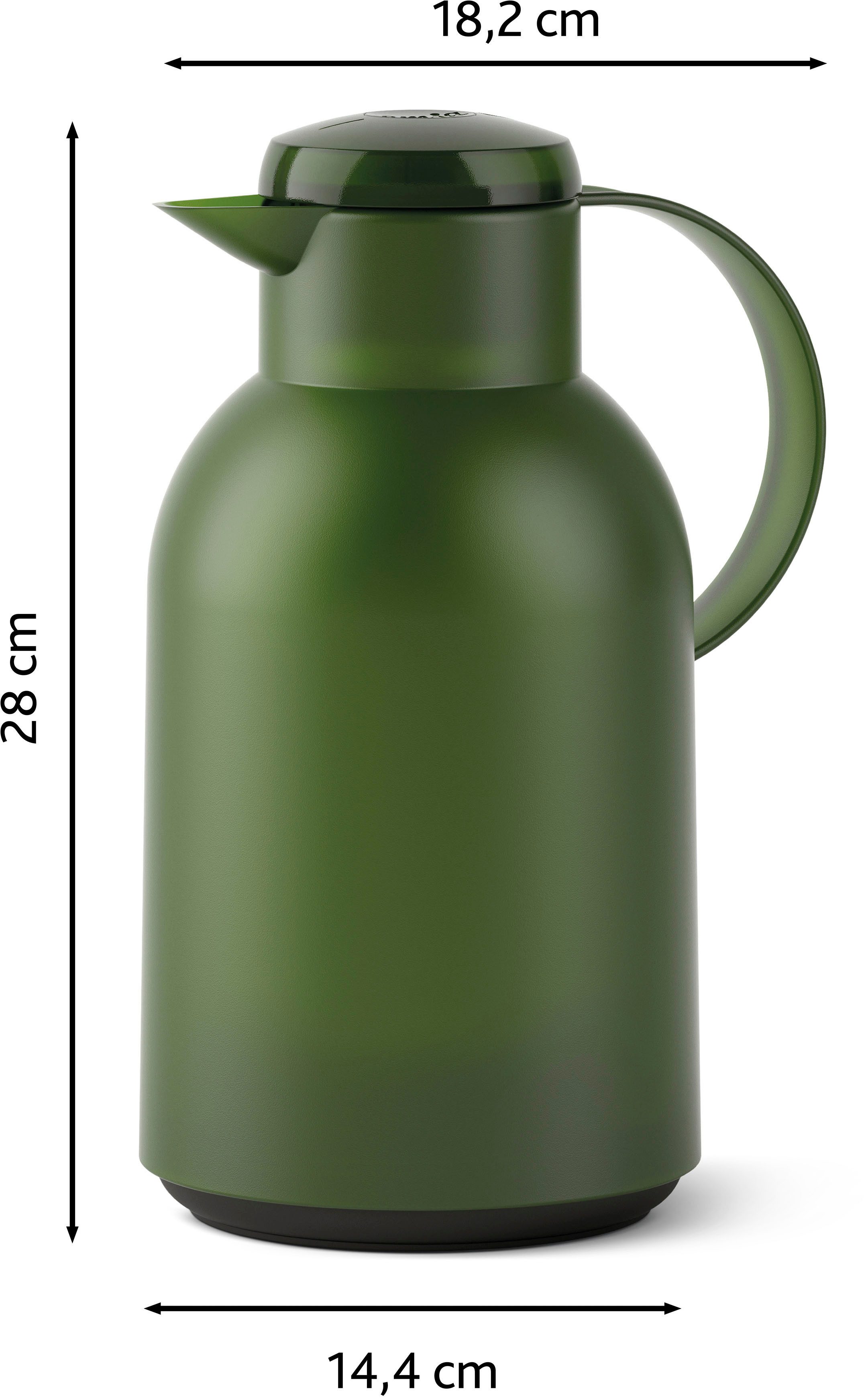 Emsa Thermoskan Samba XXL-model, tijdloos design, eenvoudige drukknop, 24u koud, 12u warm