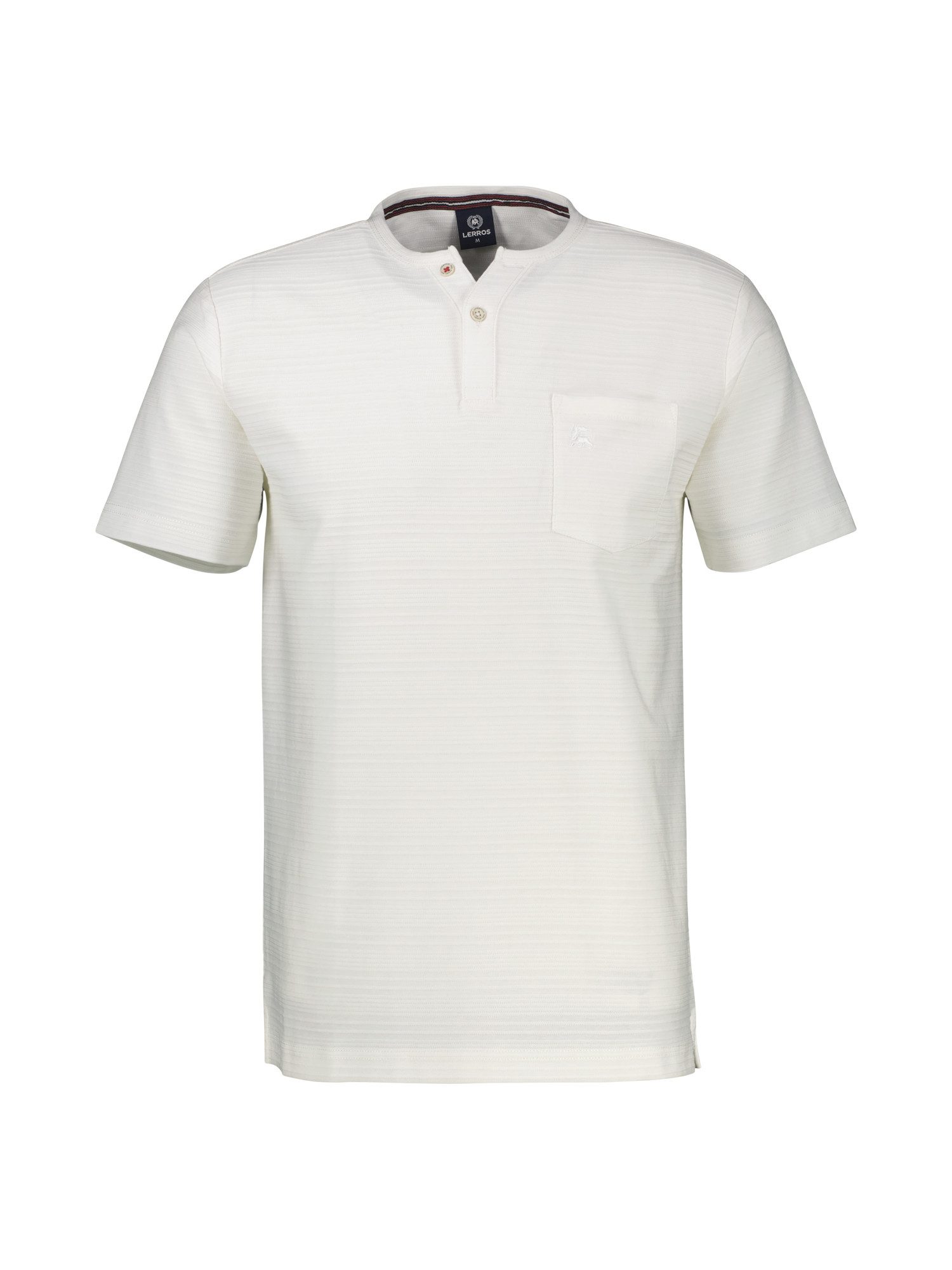 Lerros Henleyshirt LERROS Serafino-shirt, zomers tonal gestreept