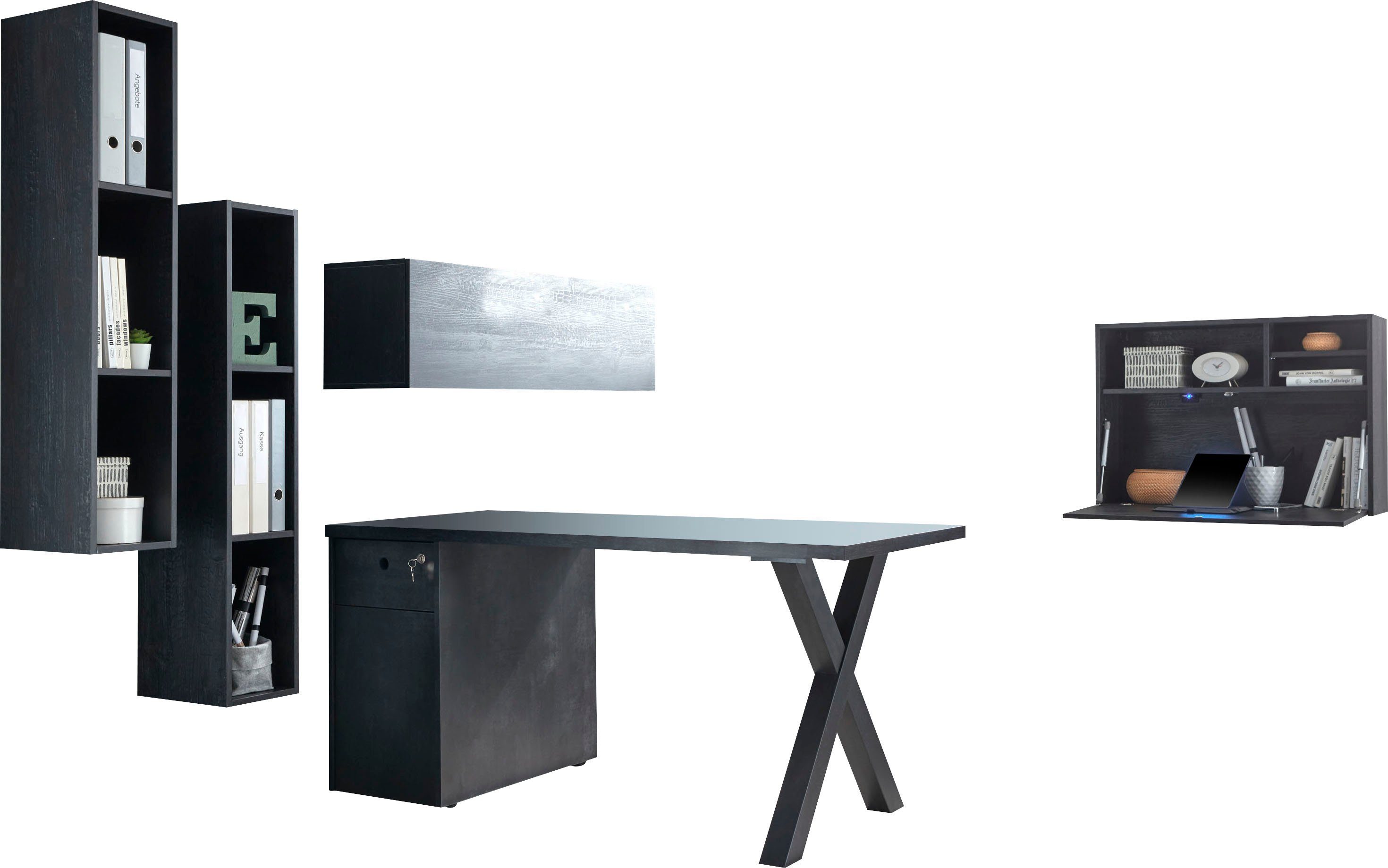 Mäusbacher Kantoormeubelset Big System Office (6-delig) kantoorsets beige