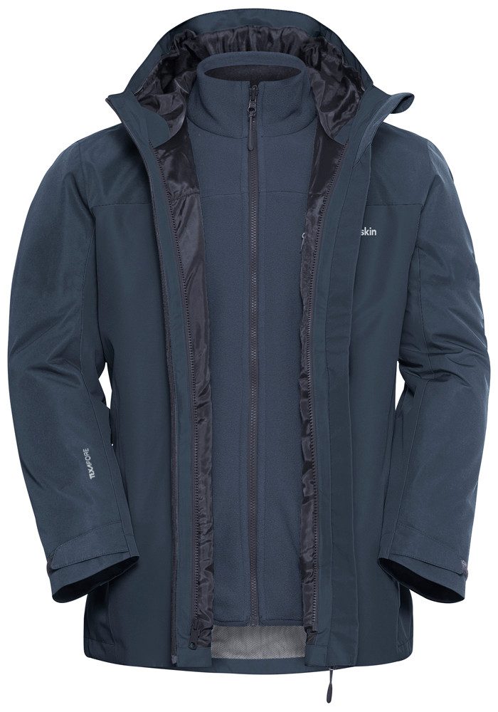 Jack Wolfskin Functioneel 3-in-1-jack TAUBENBERG 3IN1 JKT M (2-delig)
