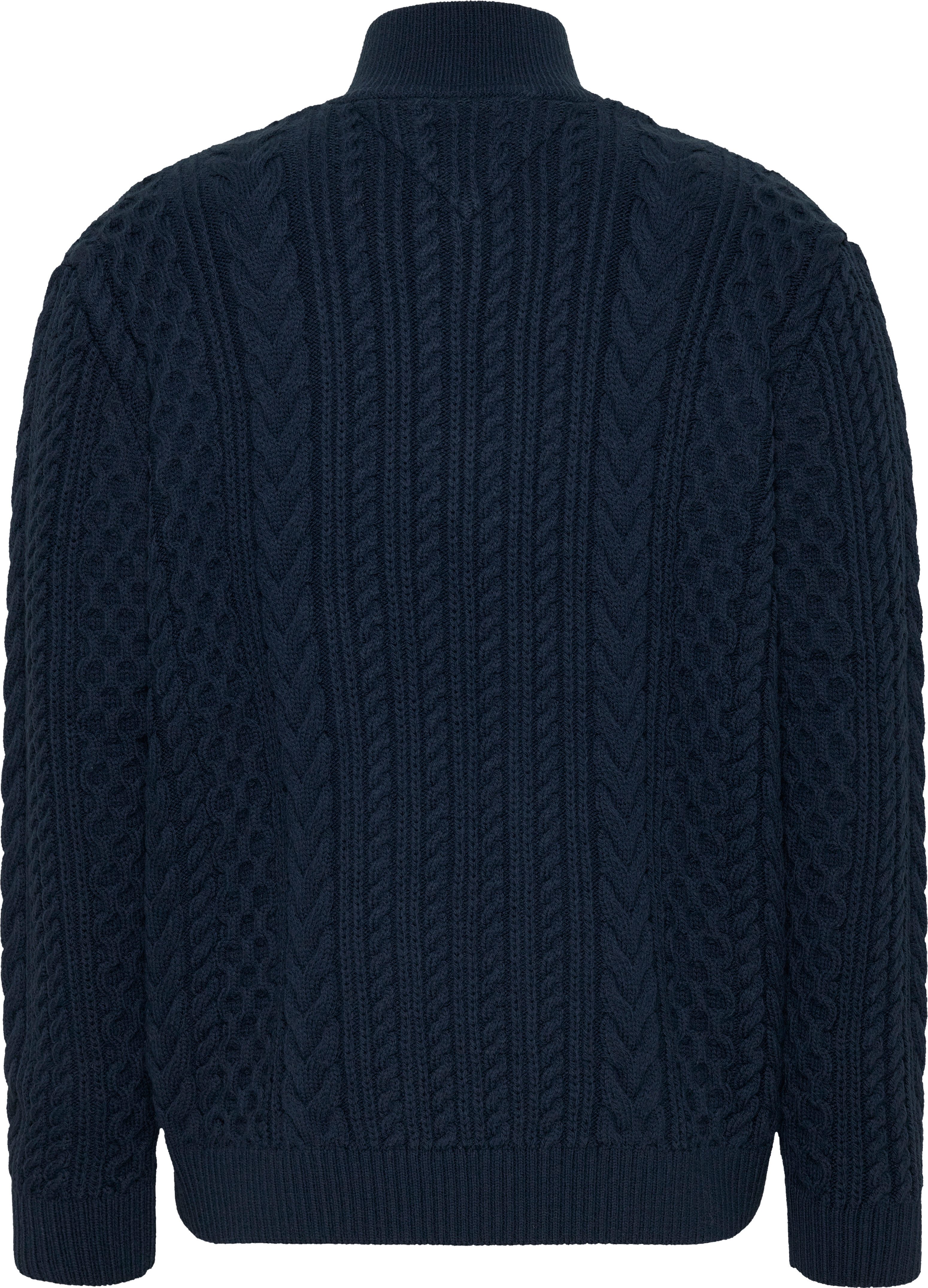 TOMMY JEANS Trui met staande kraag TJM REG CABLE S FLAG 1/4 ZIP