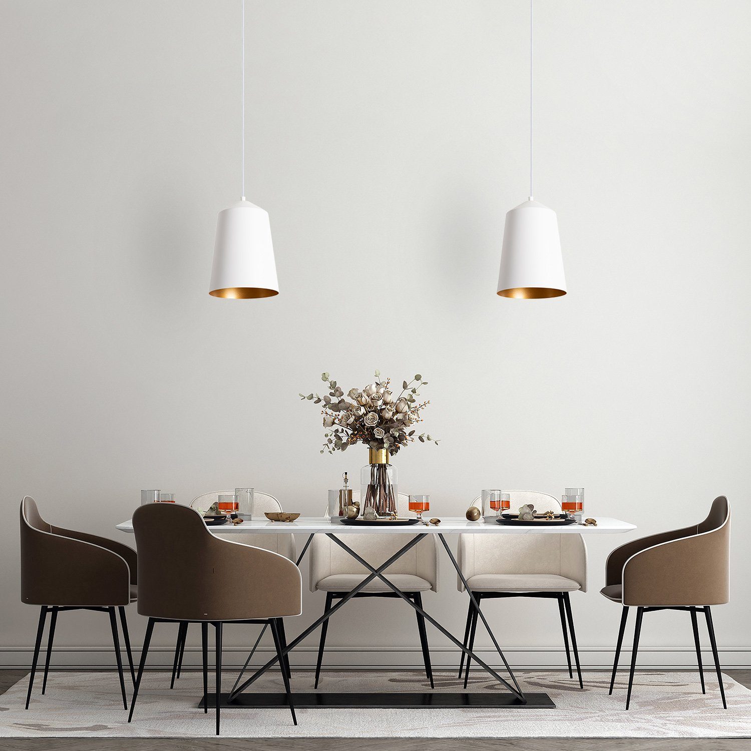Paco Home Plafondlamp Jackson Woonkamer aluminium poedercoating industrieel ontwerp E27