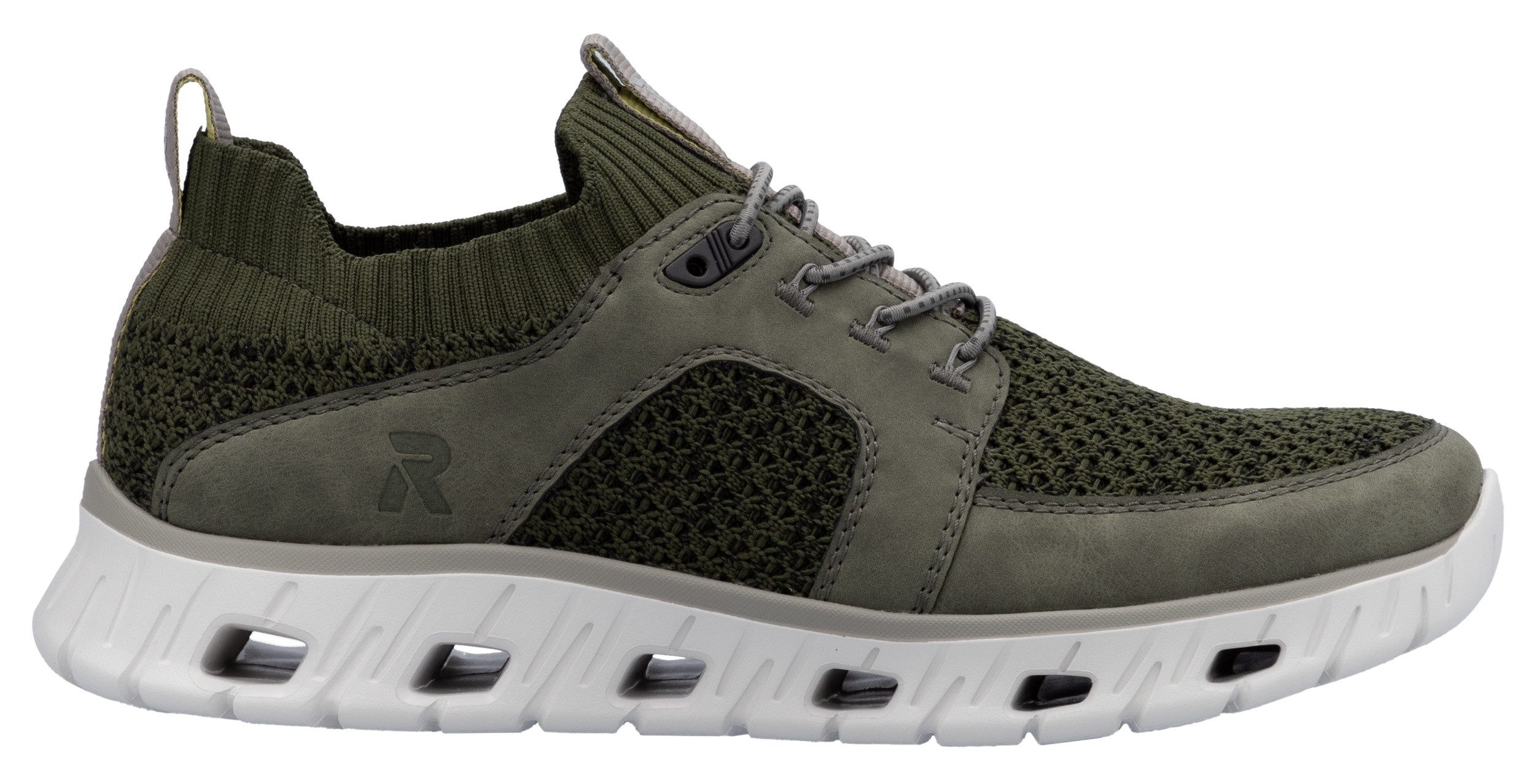 RIEKER Sport Slip-on sneakers , lage schoen, vrijetijdsschoen, slipper met modieuze loopzool
