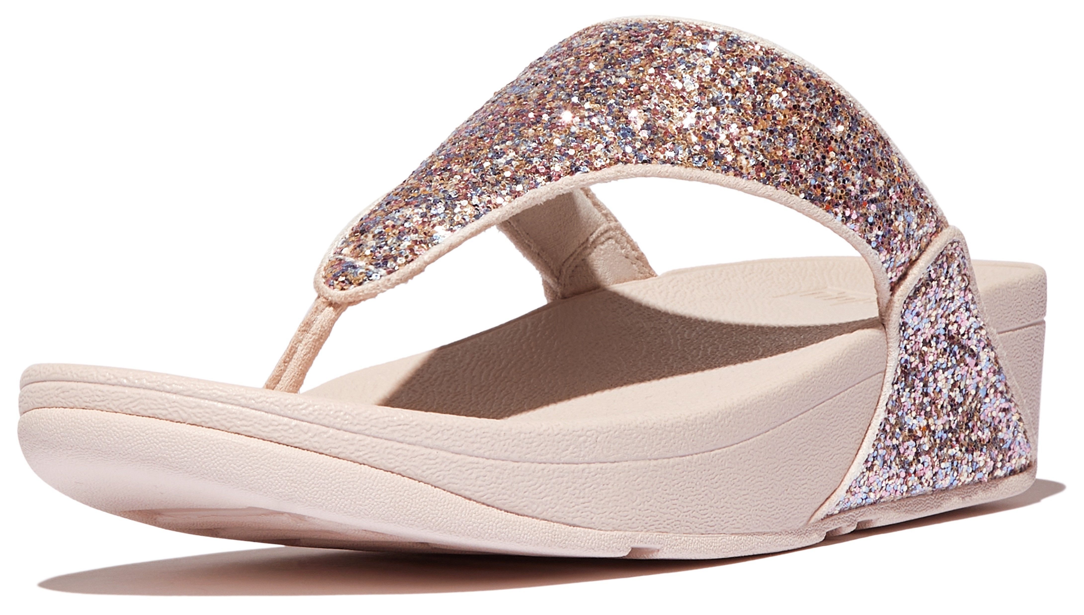 Fitflop Teenslippers LULU , dianette, pantoffel, slides met kleurrijke glitter