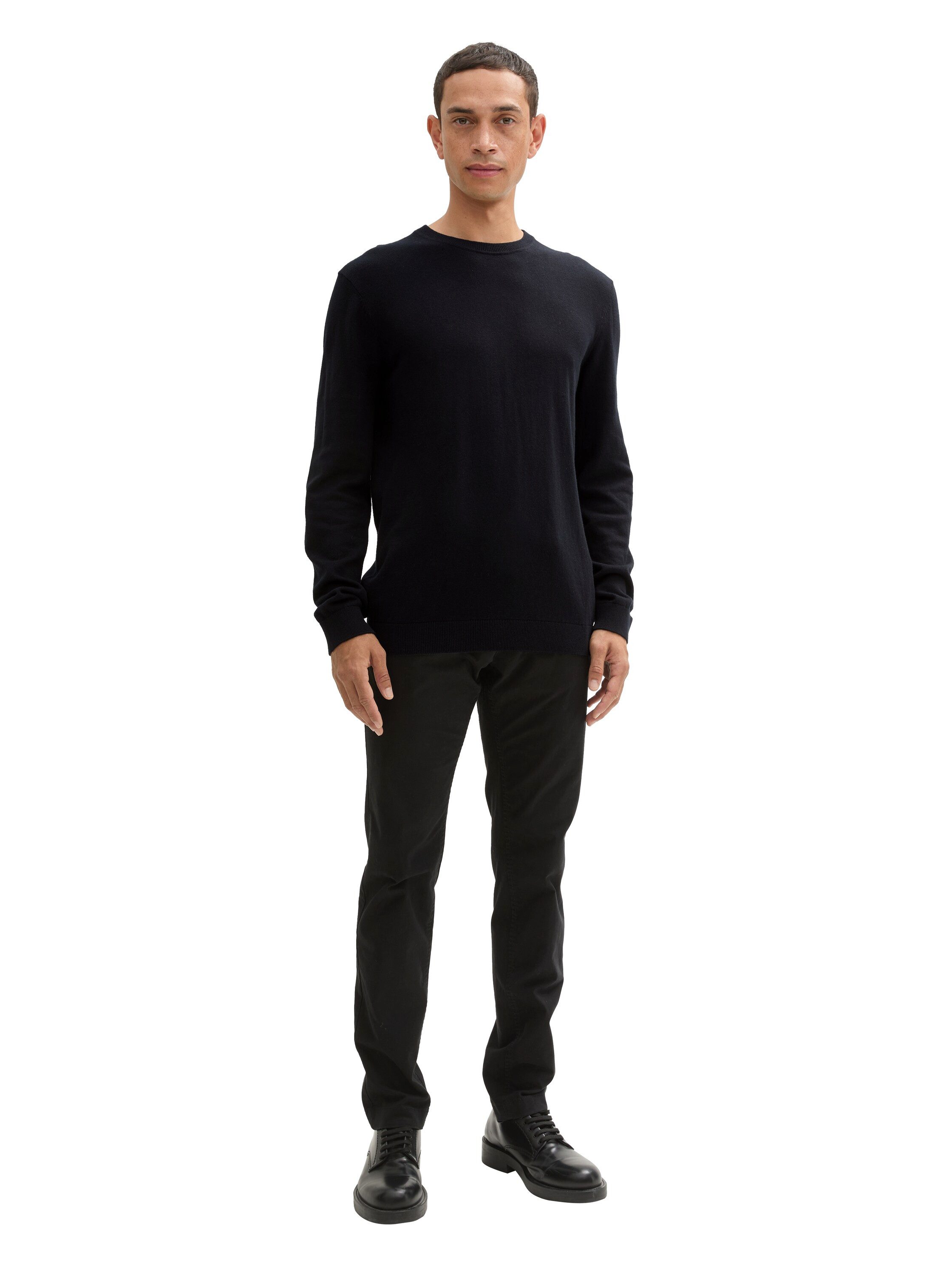 Tom Tailor Trui met ronde hals met gerecycled kasjmier