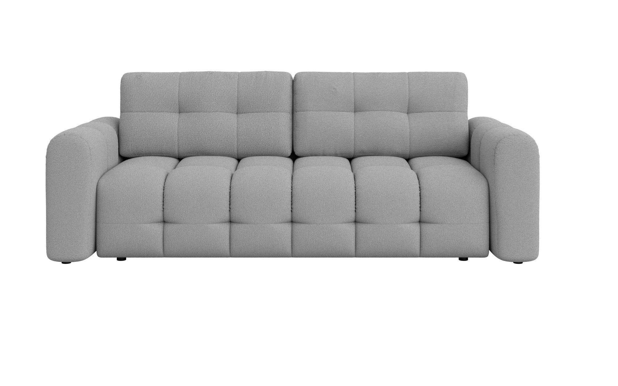 INOSIGN 3-zitsbank Manilla, optioneel met bedfunctie, B/D/H 265/117/91 cm met golfondersteuning, in verschillende materialen en kleuren