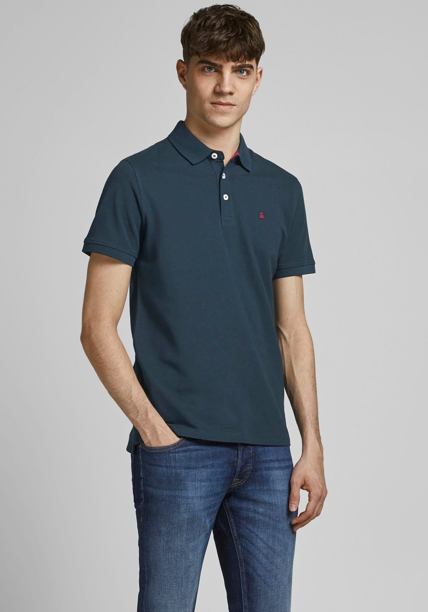 Jack & Jones Poloshirt Paulos Polo heren poloshirts maat M (46) blauw