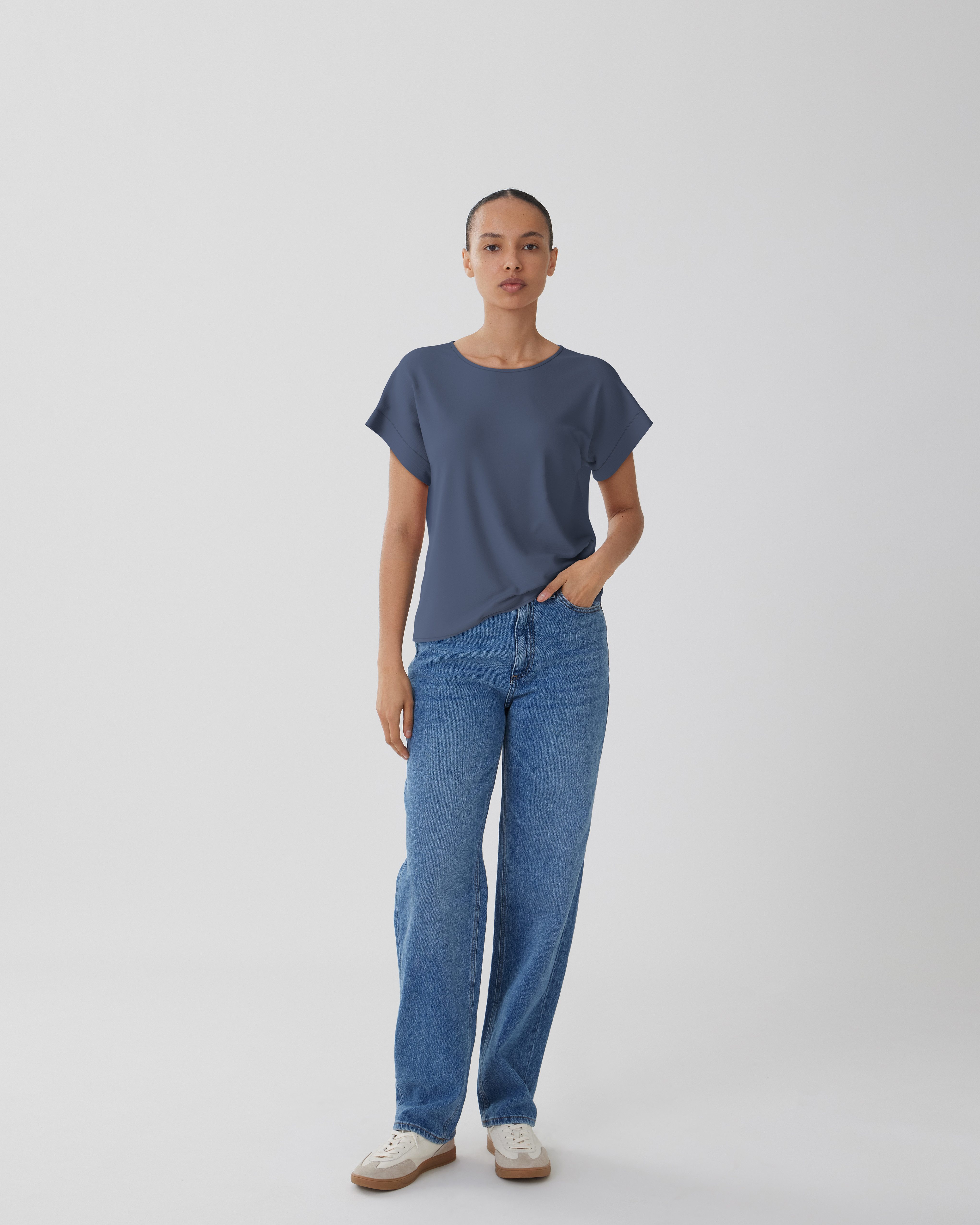 Vila Shirt met korte mouwen VIJOSA S/S TOP - NOOS