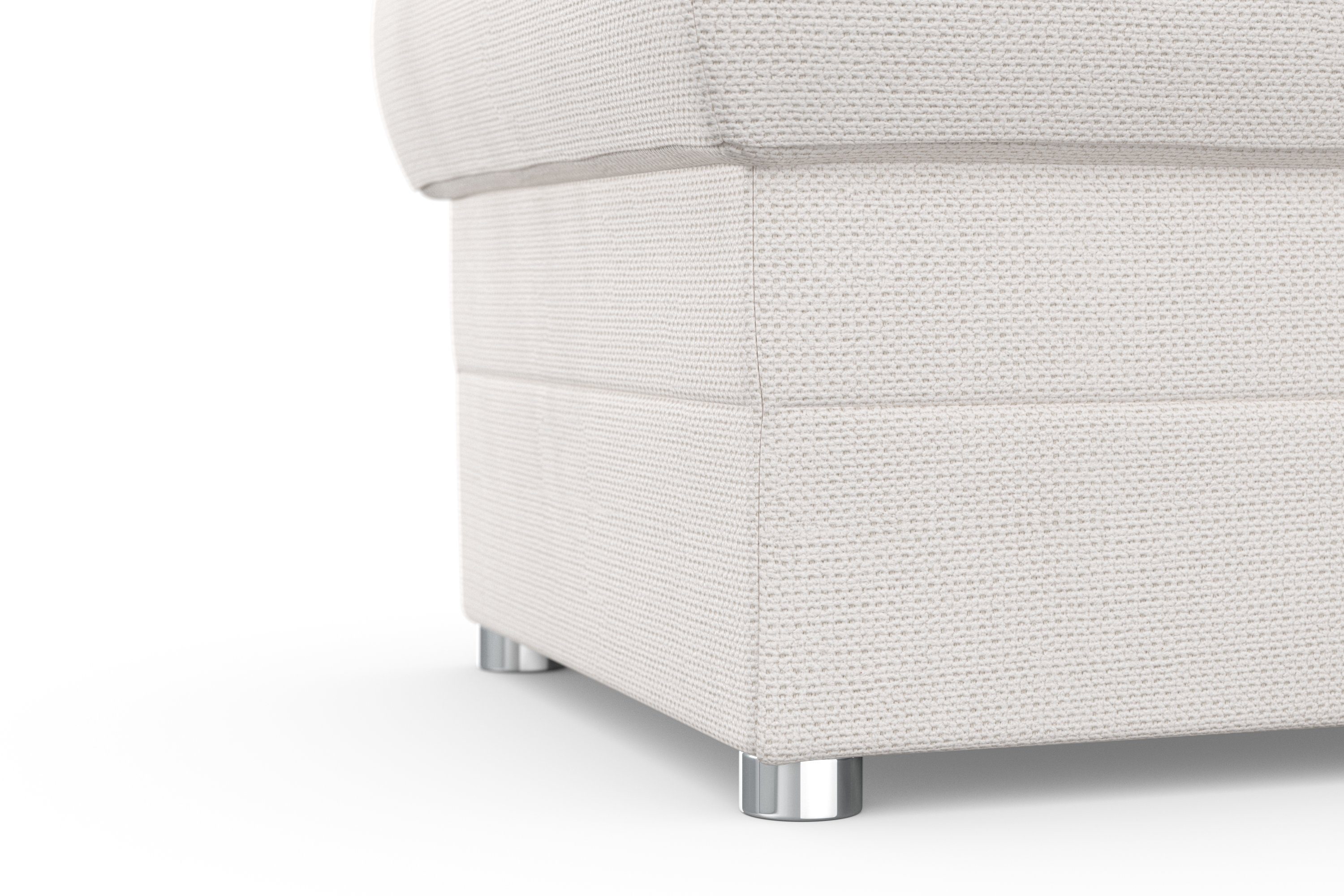 DOMO collection Hocker Pina, kompakt und bequem Bijpassende voetenbank/poef bij de serie