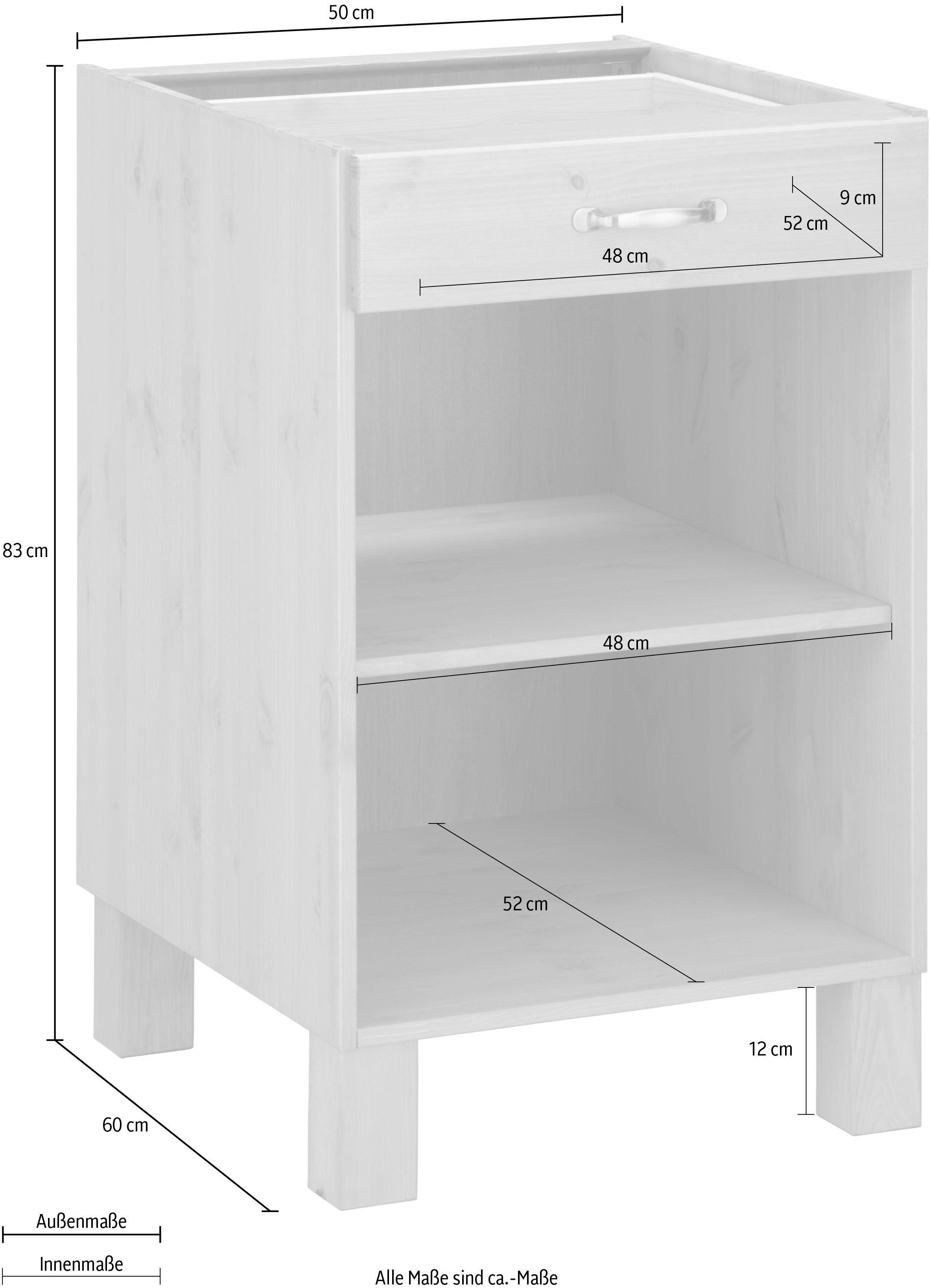 Home affaire Onderkast Alby Breedte 50 cm, 1 laden