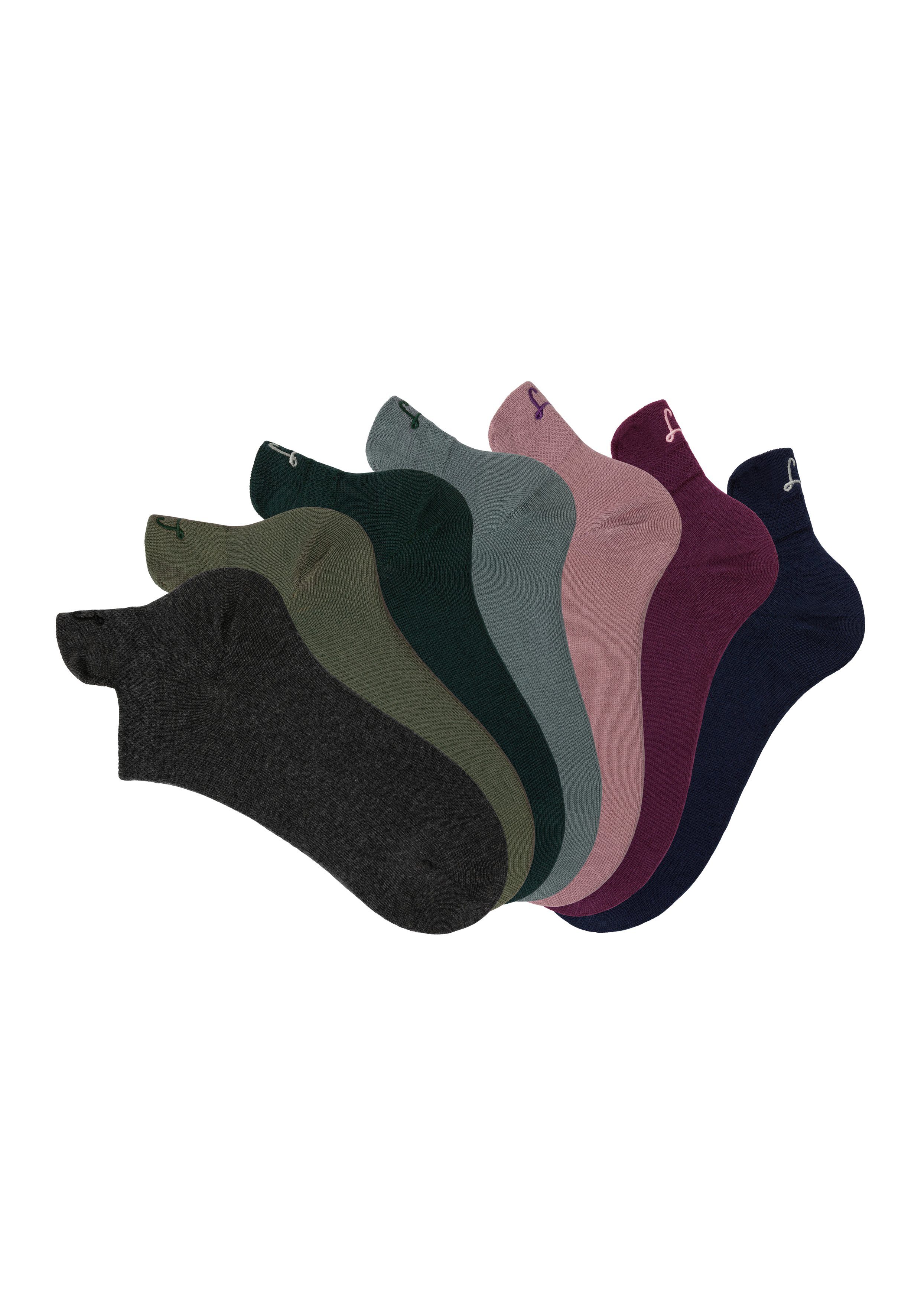Lascana Sneakersokken met klein borduursel (box, 7 paar, Box)