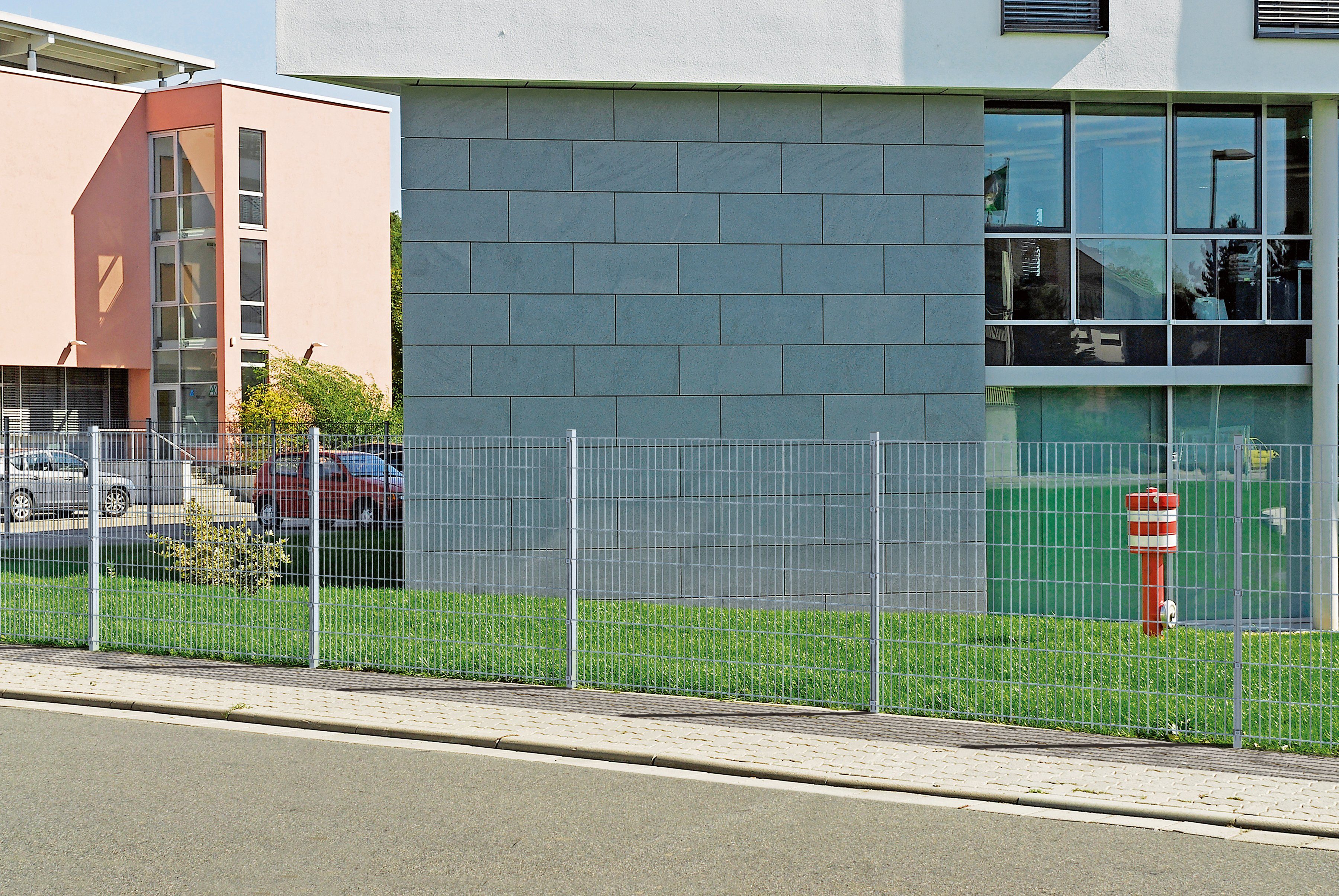 GAH Alberts Dubbelstaafmat hekwerk Basisset Hoogte: 80 - 160 cm, totale lengte: 4 - 30 m, voor plaatsing in beton (set)