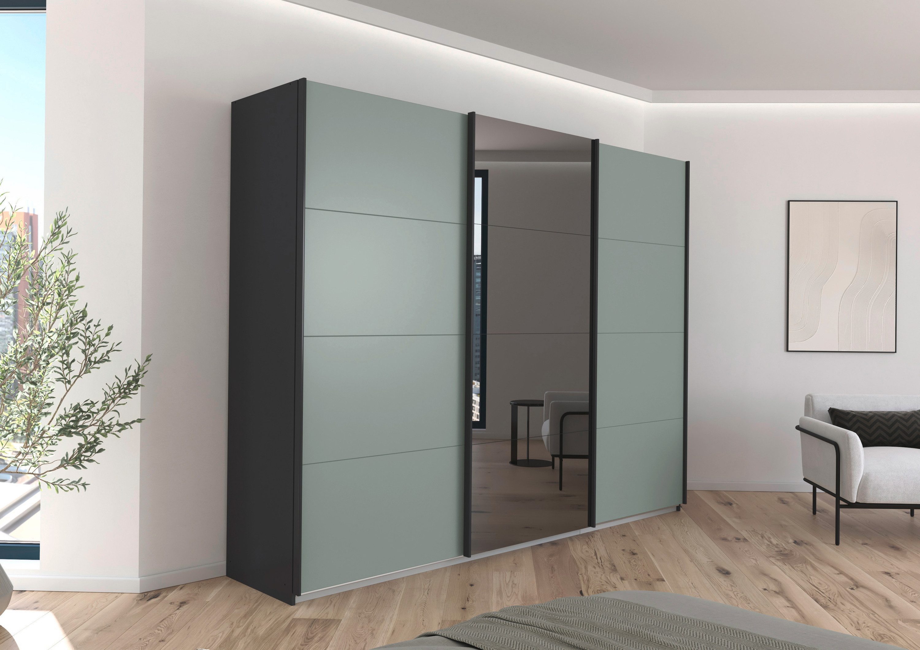 INOSIGN Schuifdeurkast Ferris Schrank Garderobe Breite 2,71m BESTSELLER Schlafzimmerschrank