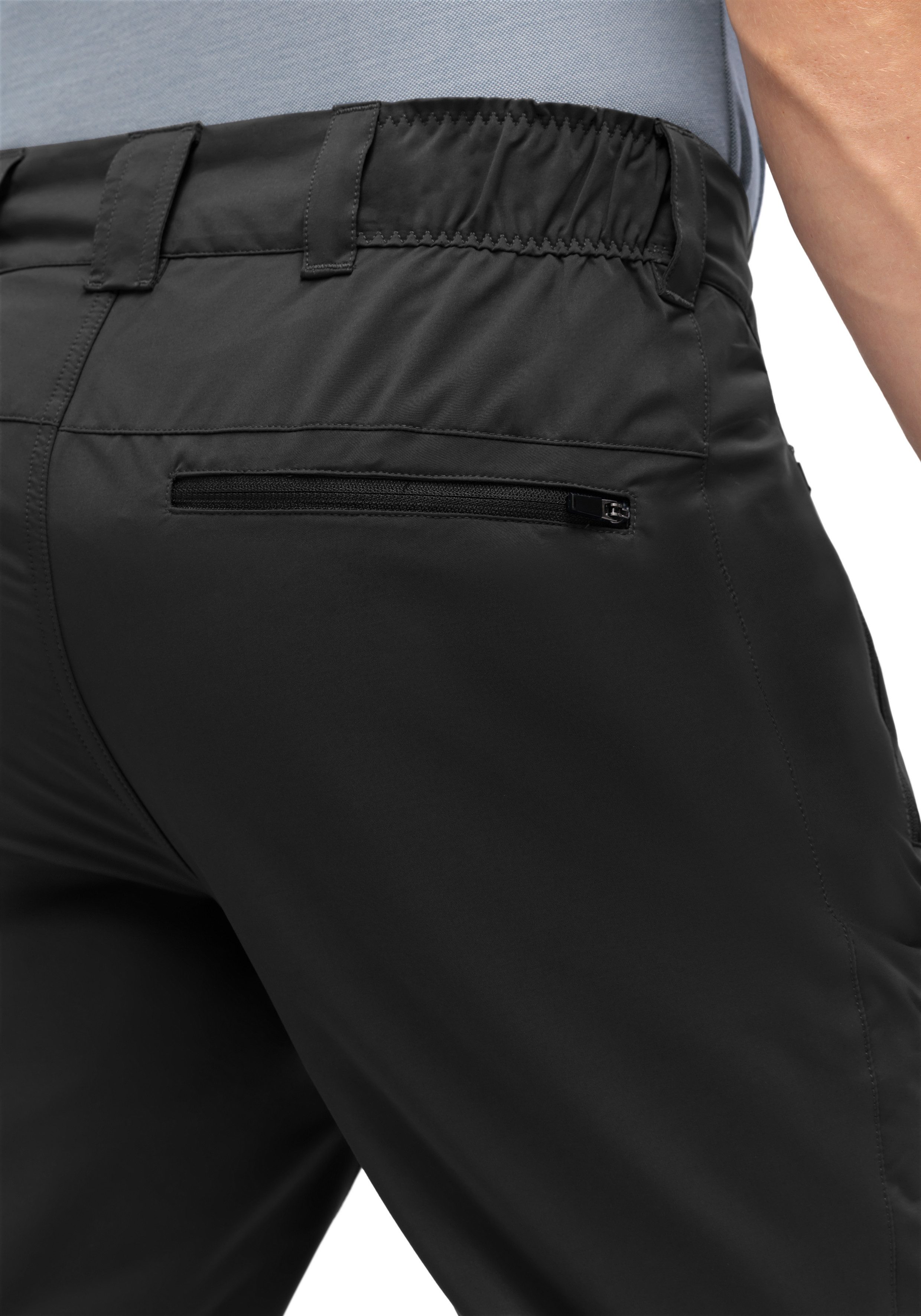 Maier Sports Outdoorbroek Nil Loop Heren wandelbroek, functionele broek met zakken + riem, regular fit